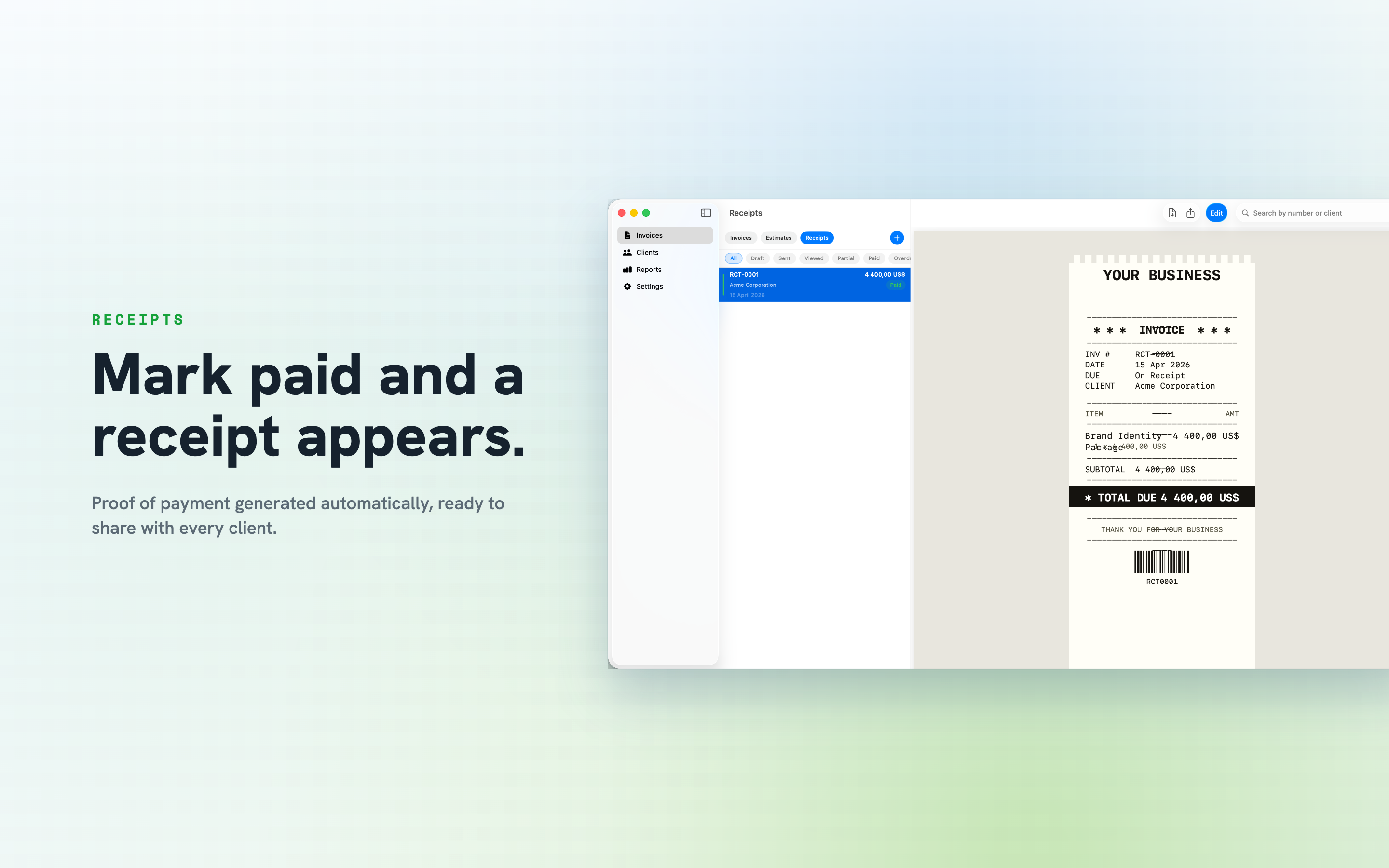 Invoice Maker Mac screenshot 5