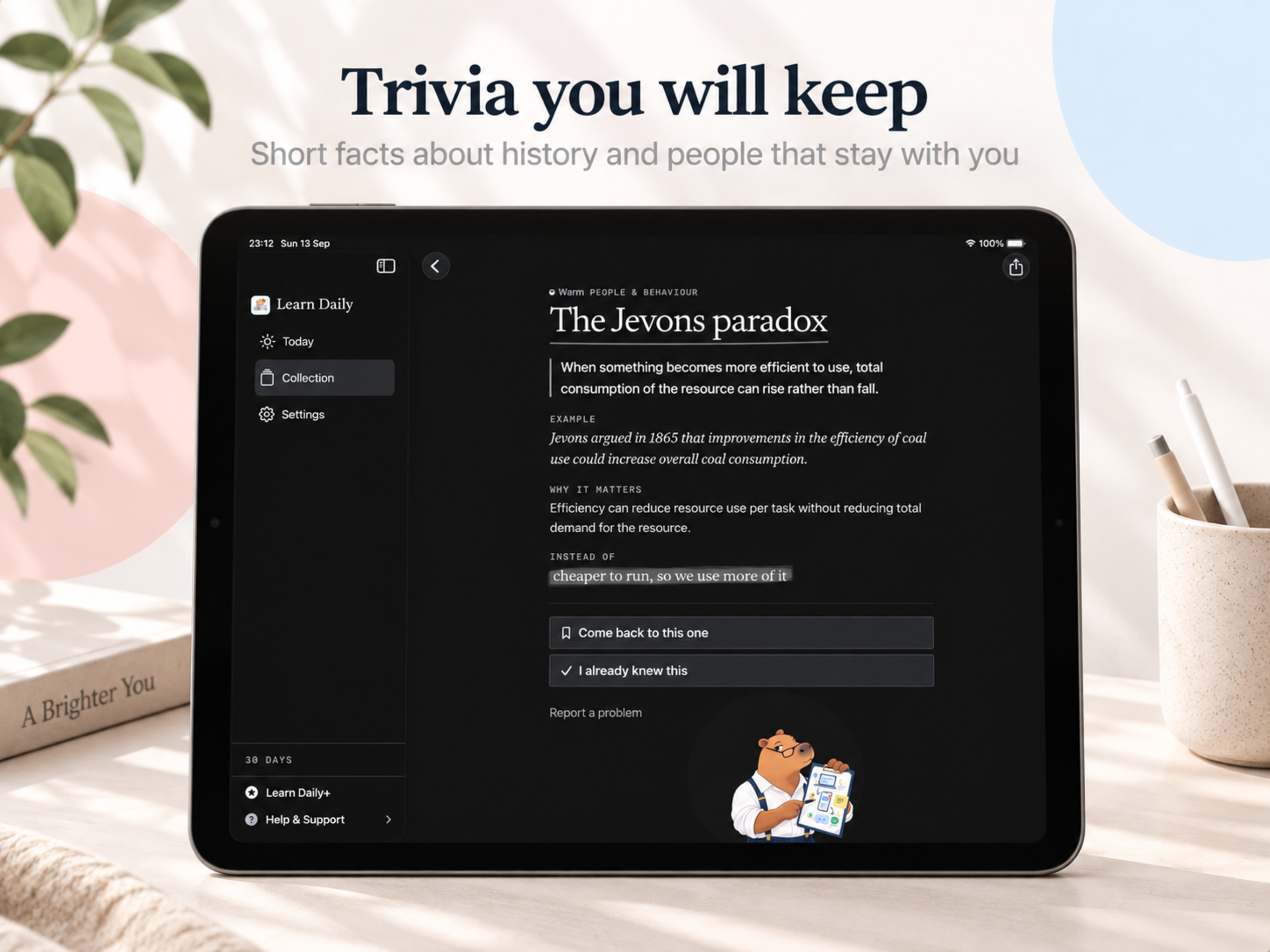 Learn Daily on iPad, screen 4