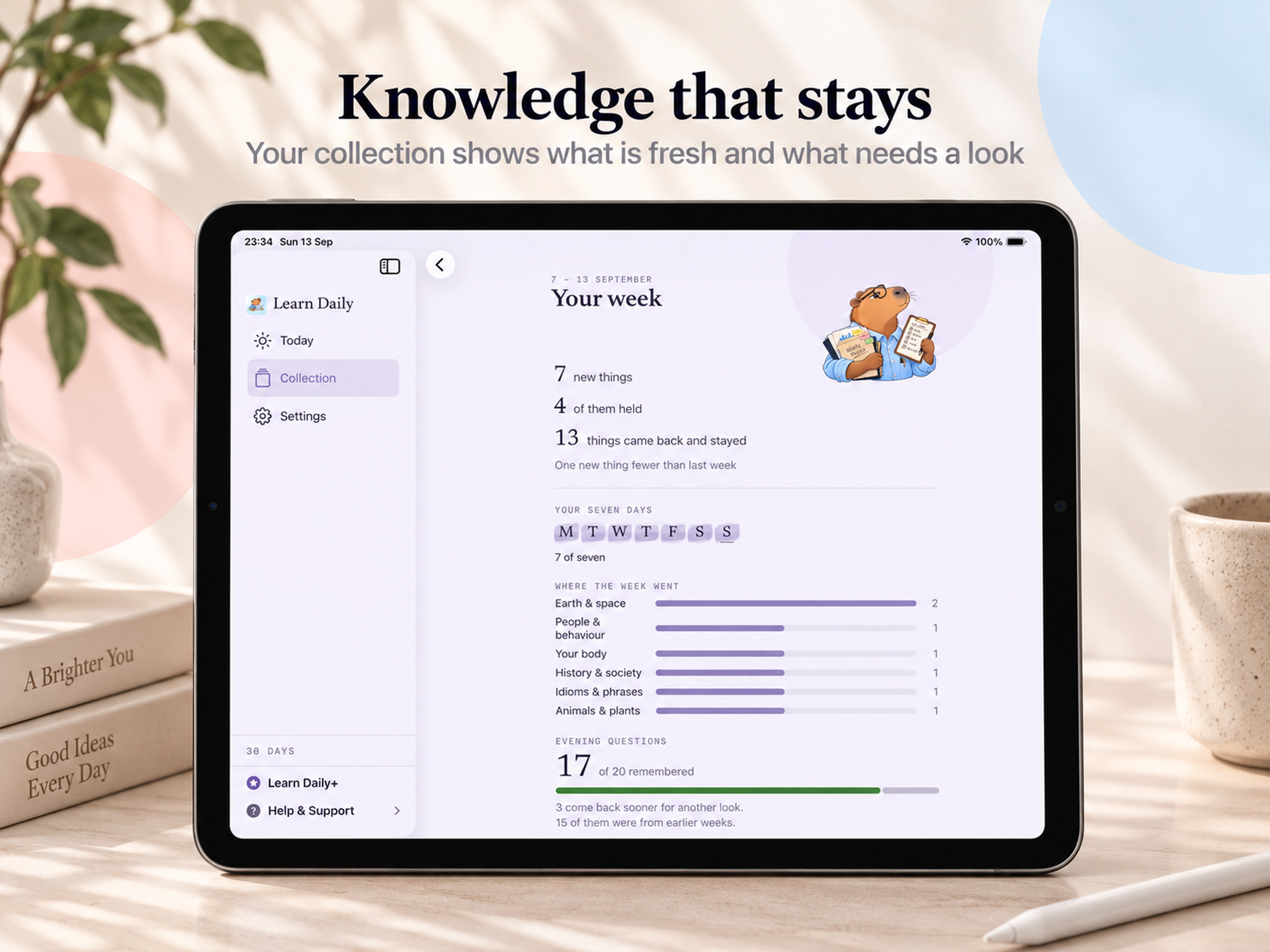 Learn Daily on iPad, screen 7