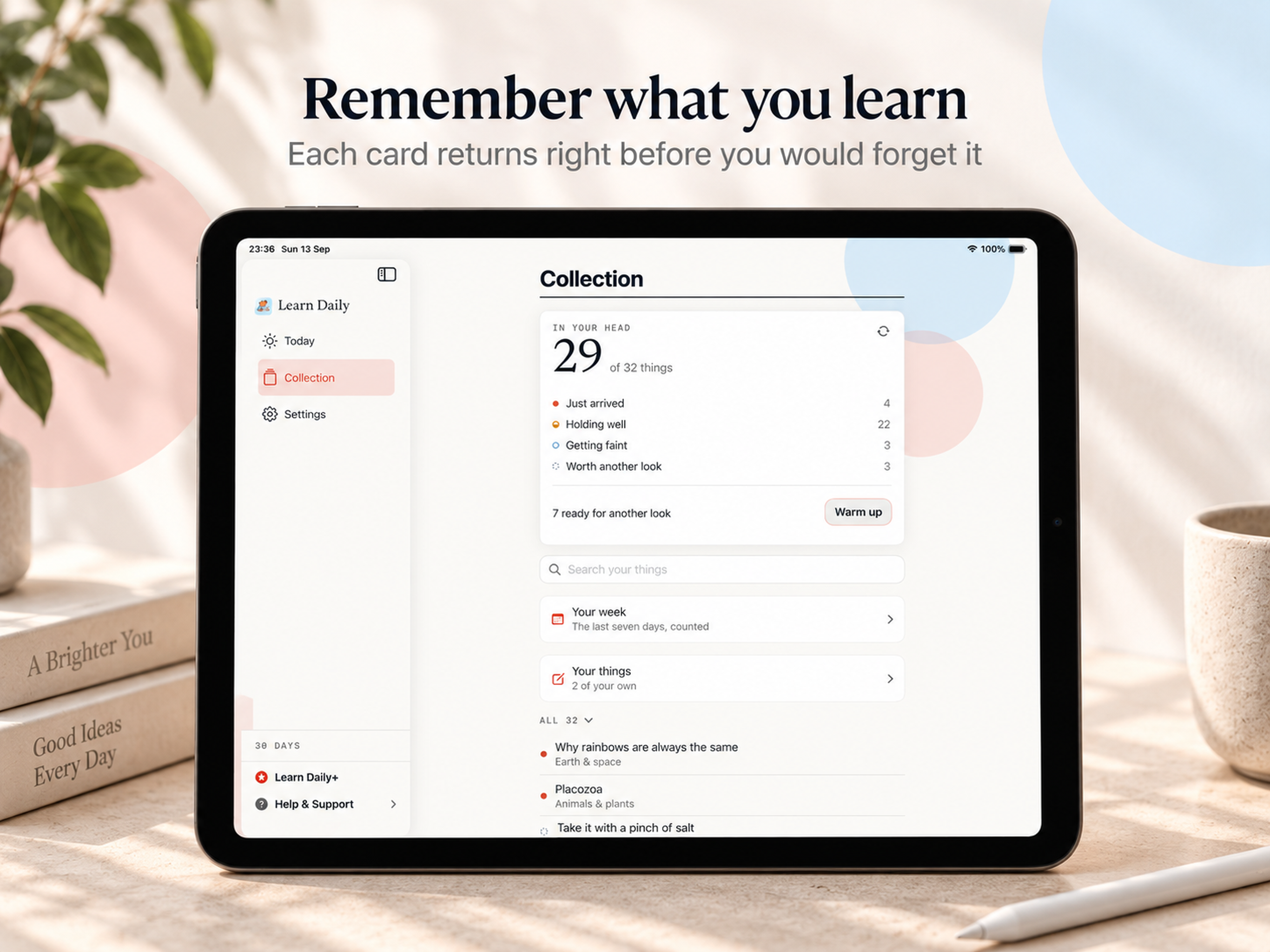 Learn Daily on iPad, screen 8