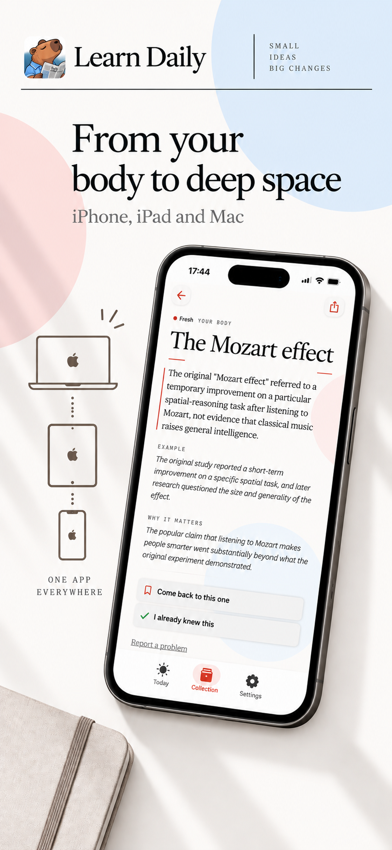 Learn Daily on iPhone, screen 3