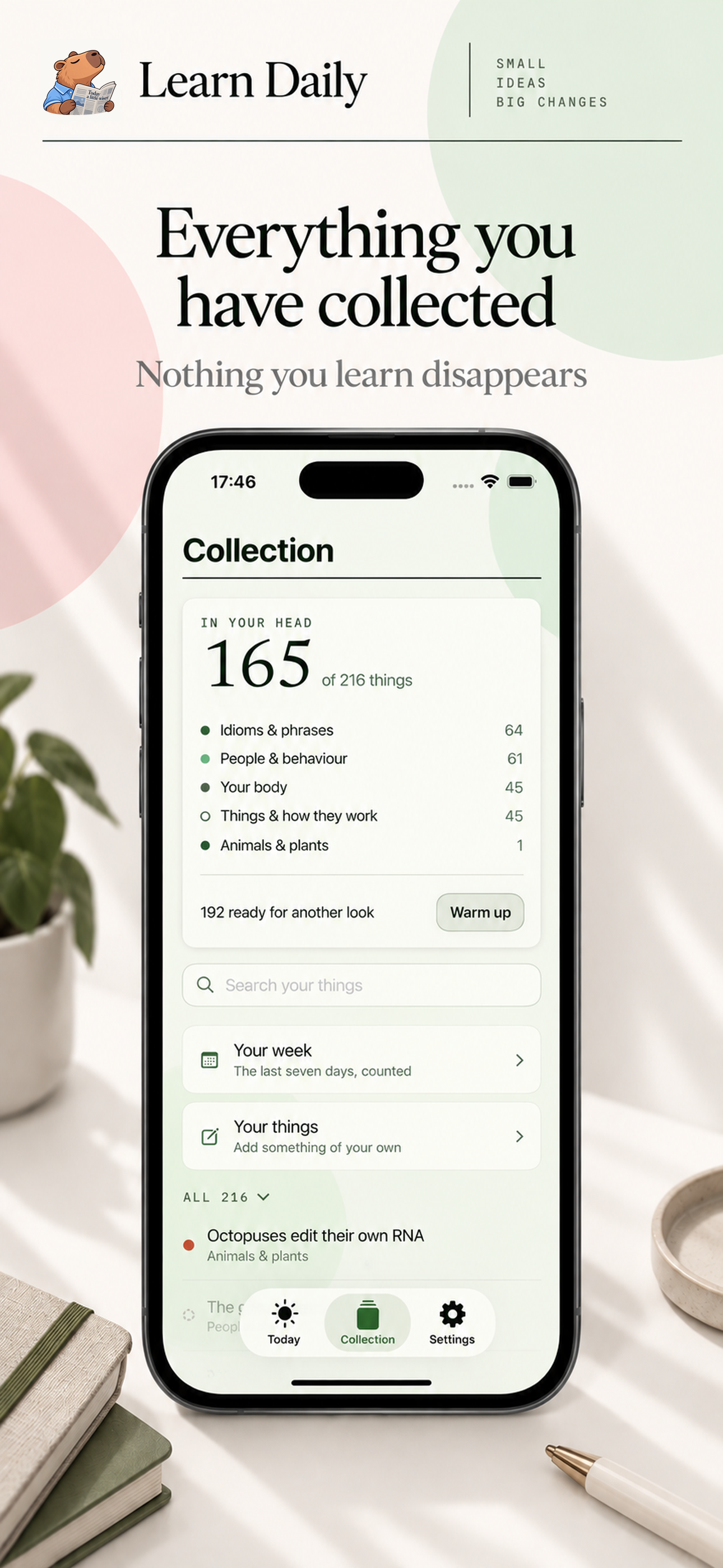 Learn Daily on iPhone, screen 5