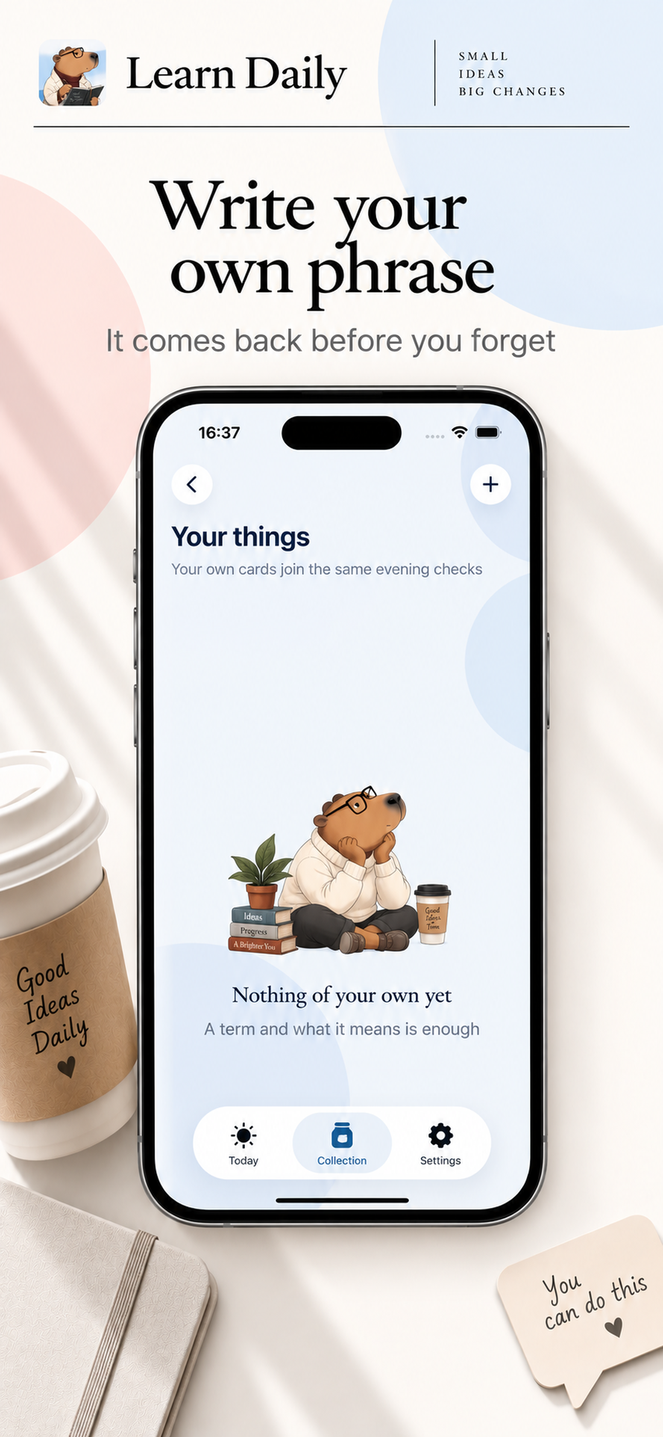 Learn Daily on iPhone, screen 6