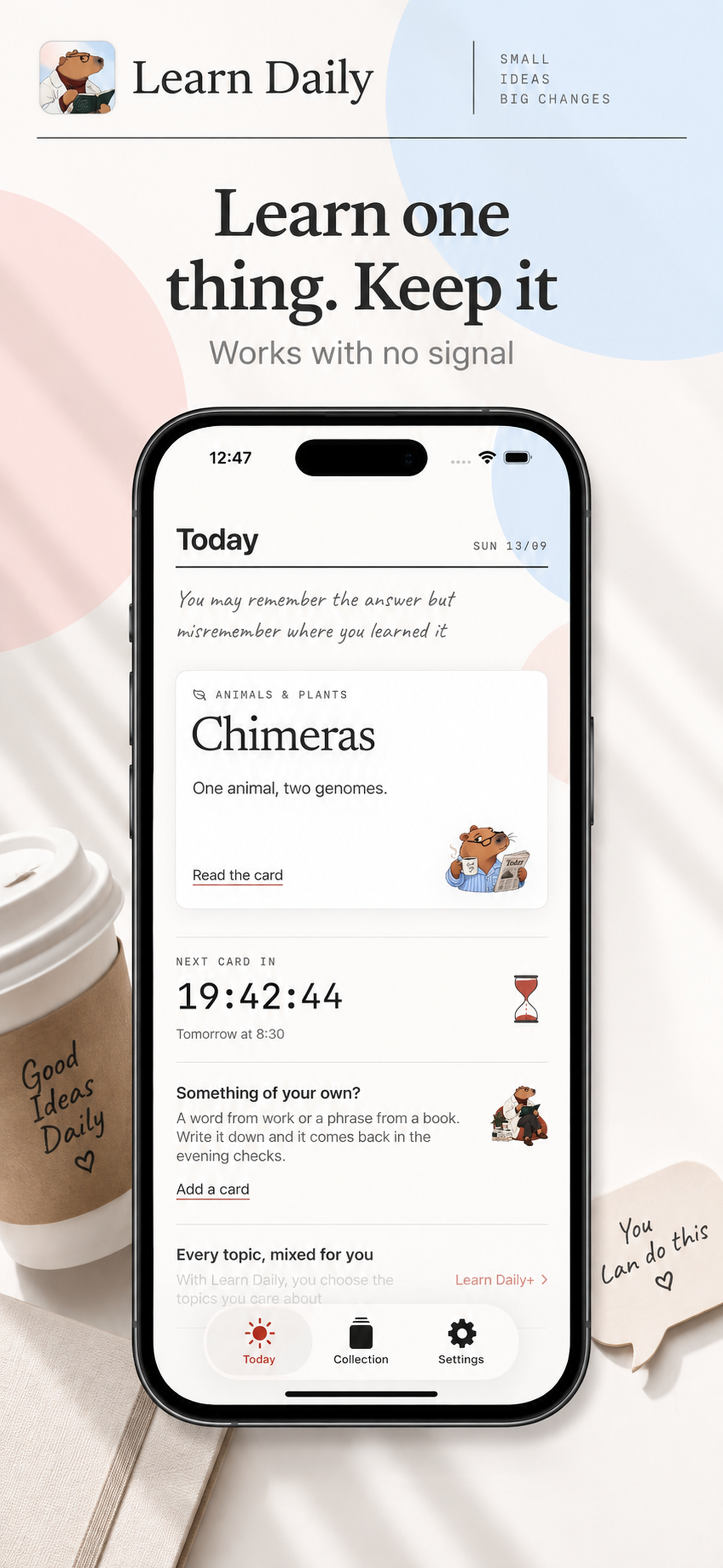 Learn Daily on iPhone, screen 9