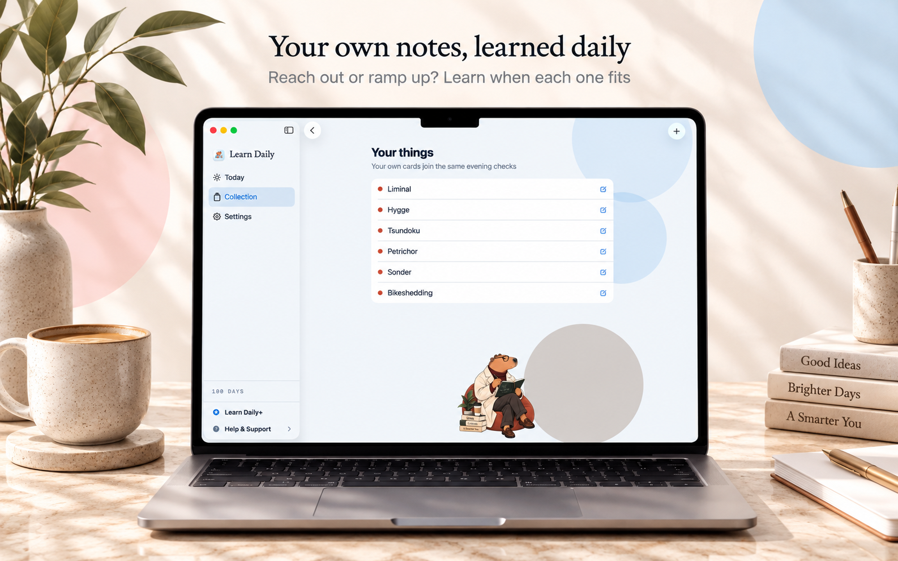 Learn Daily on Mac, screen 6