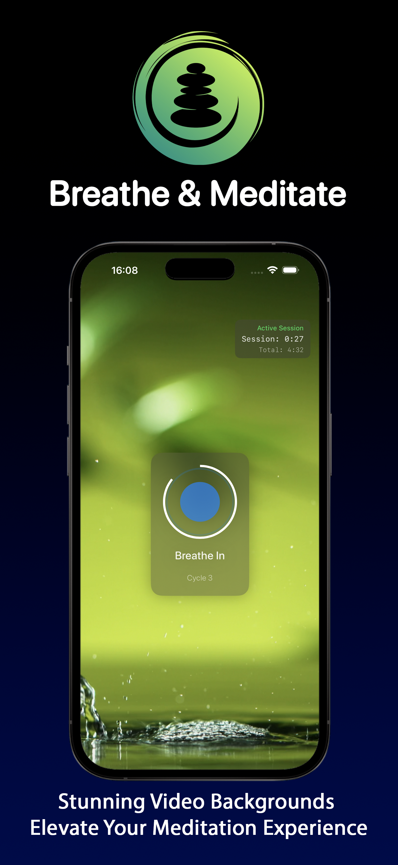 Breathe & Meditate iPhone screenshot 2