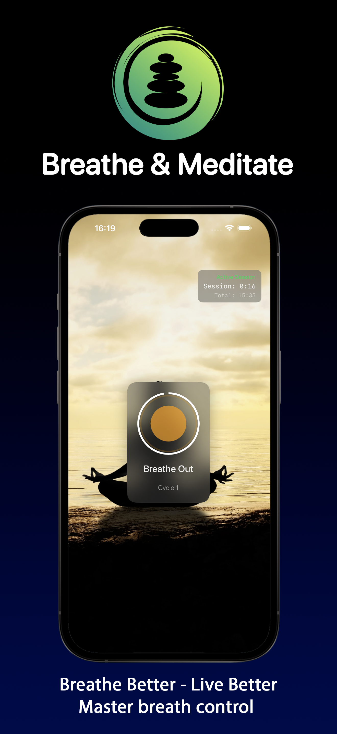 Breathe & Meditate iPhone screenshot 4
