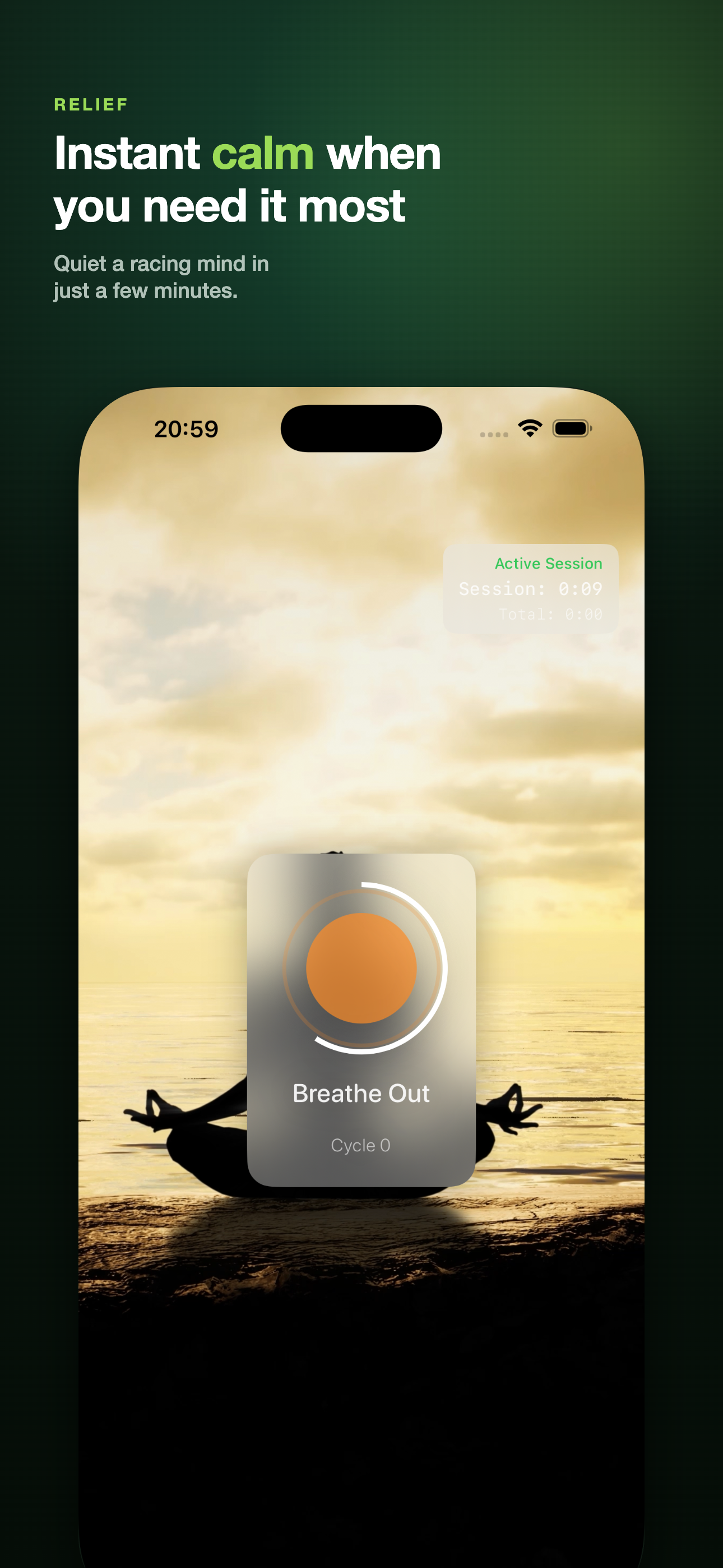 Breathe & Meditate iPhone screenshot 8