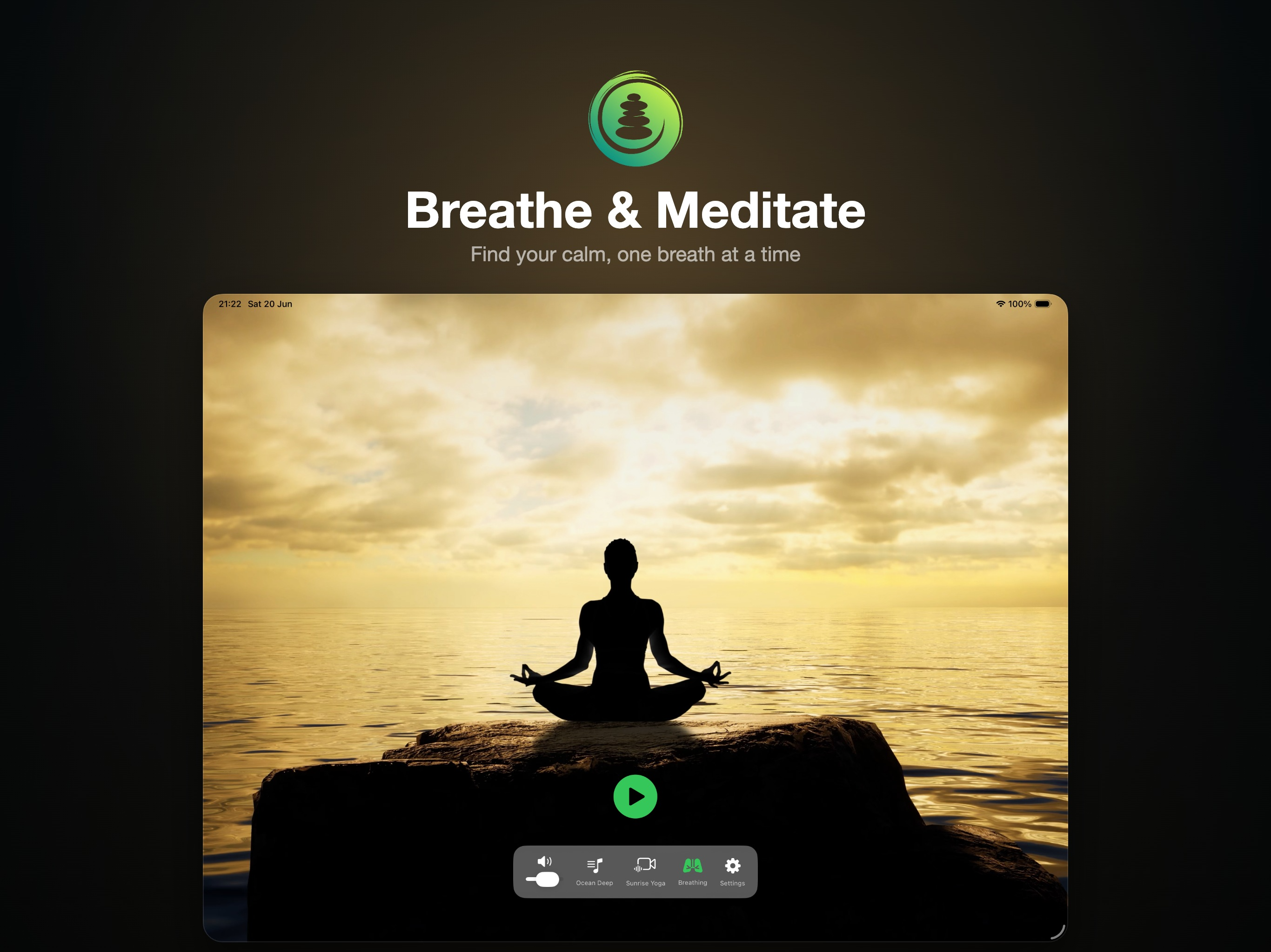 Breathe & Meditate iPad screenshot 1