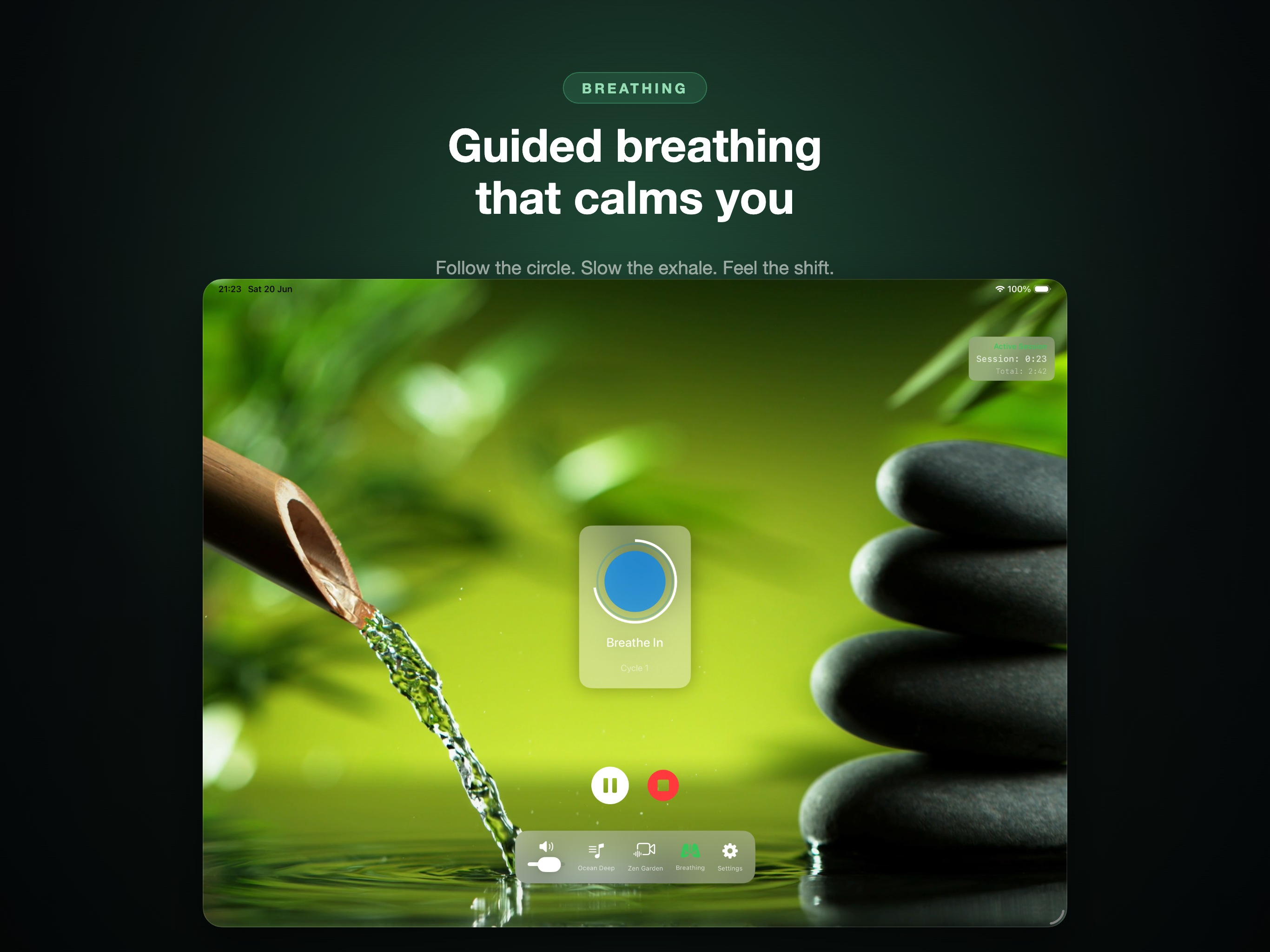 Breathe & Meditate iPad screenshot 2