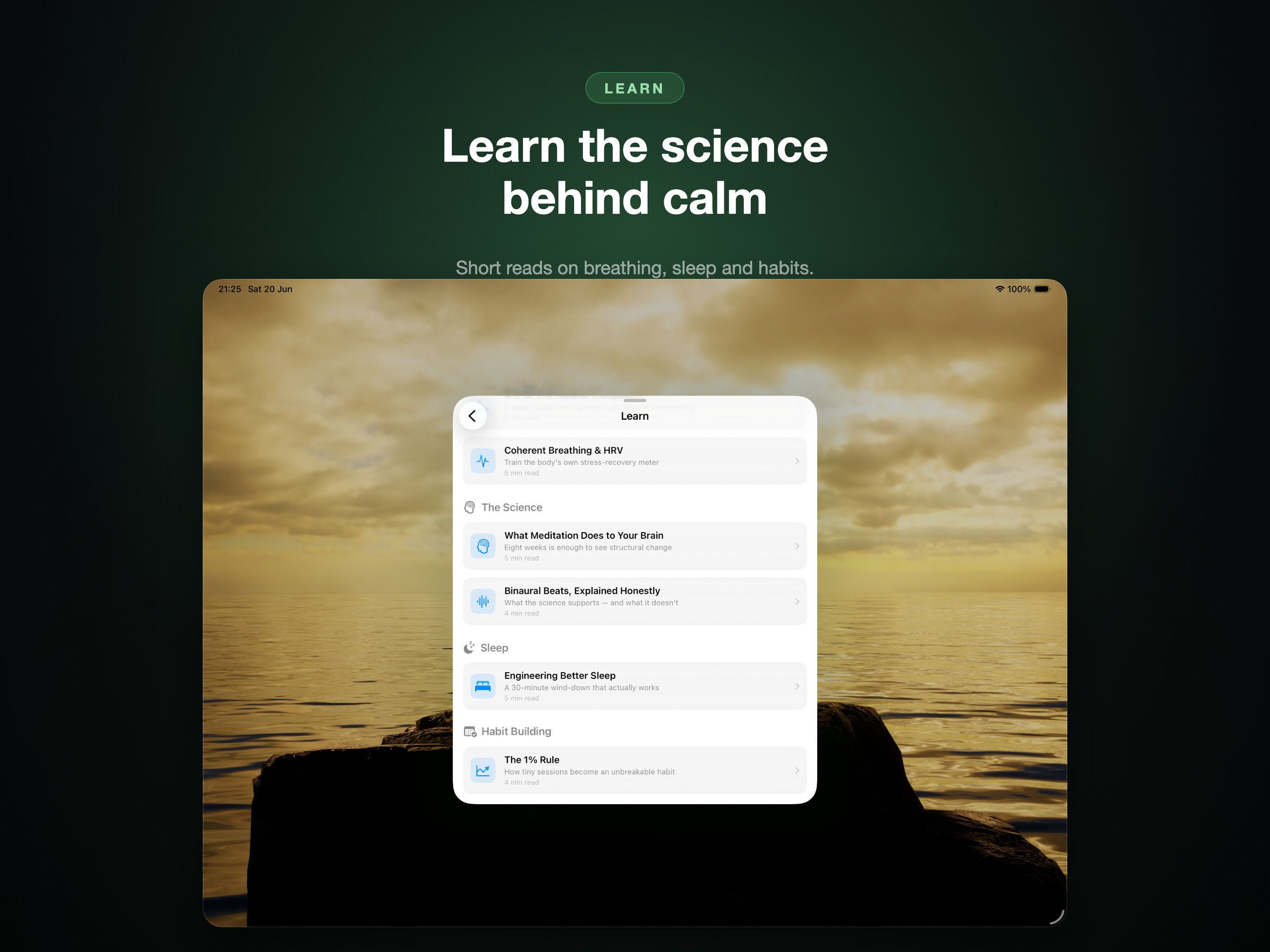 Breathe & Meditate iPad screenshot 6