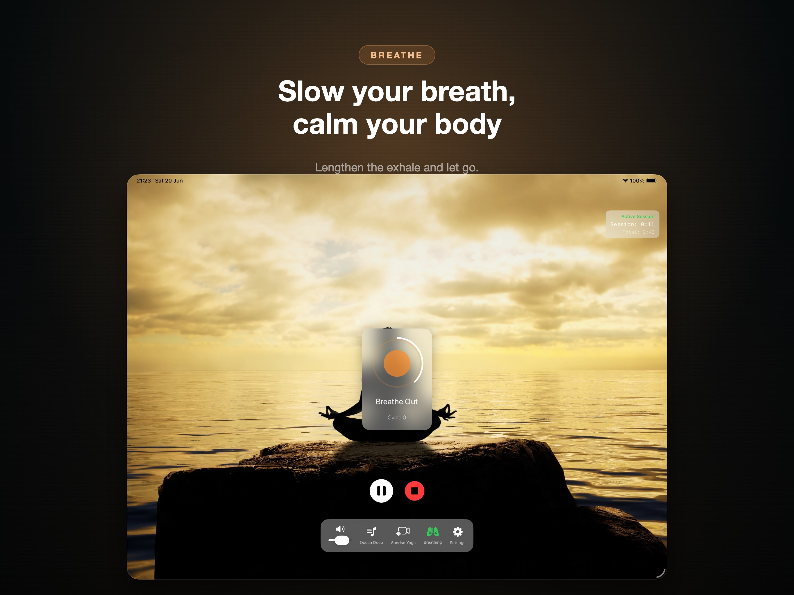 Breathe & Meditate iPad screenshot 8
