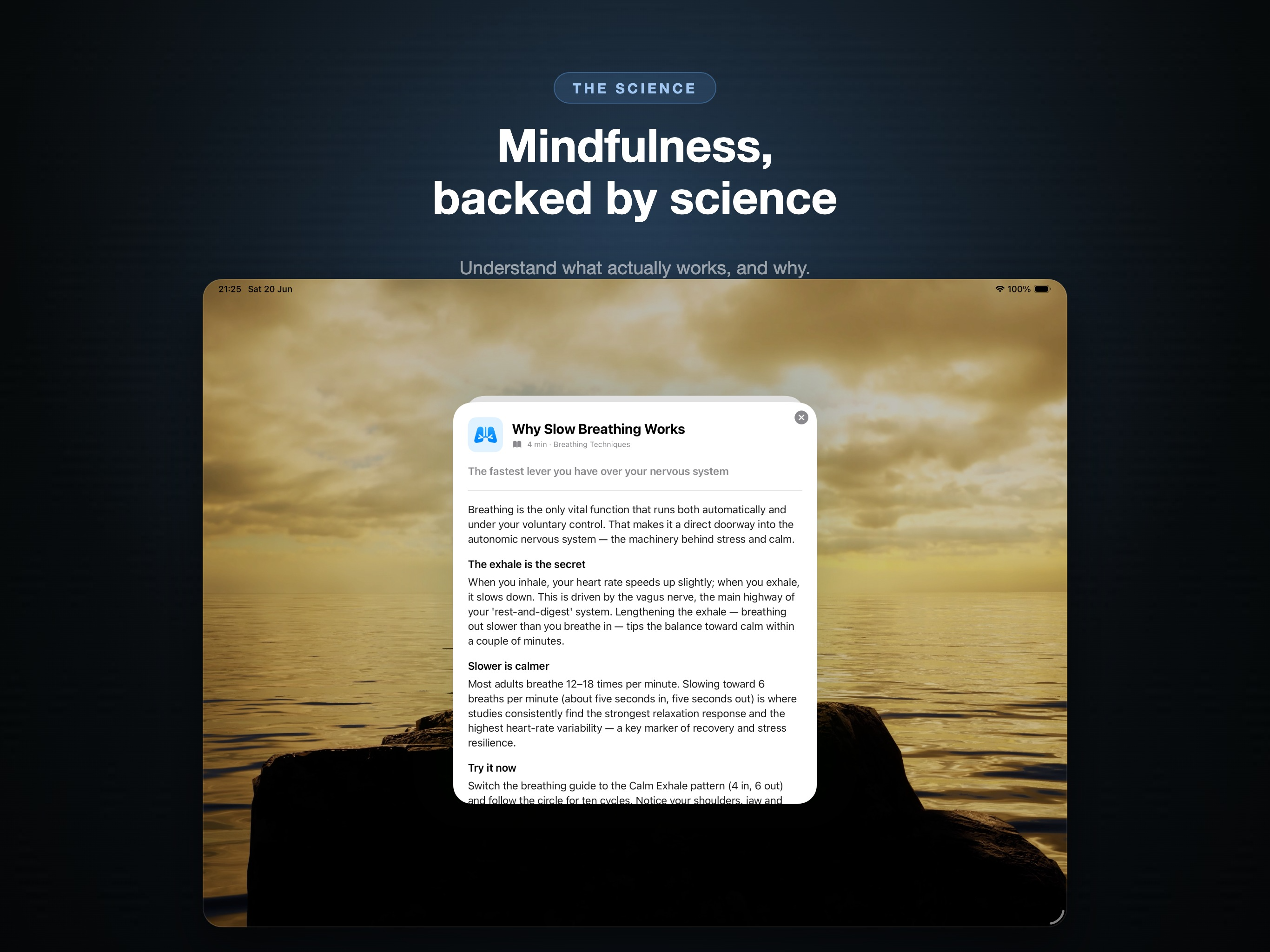 Breathe & Meditate iPad screenshot 9