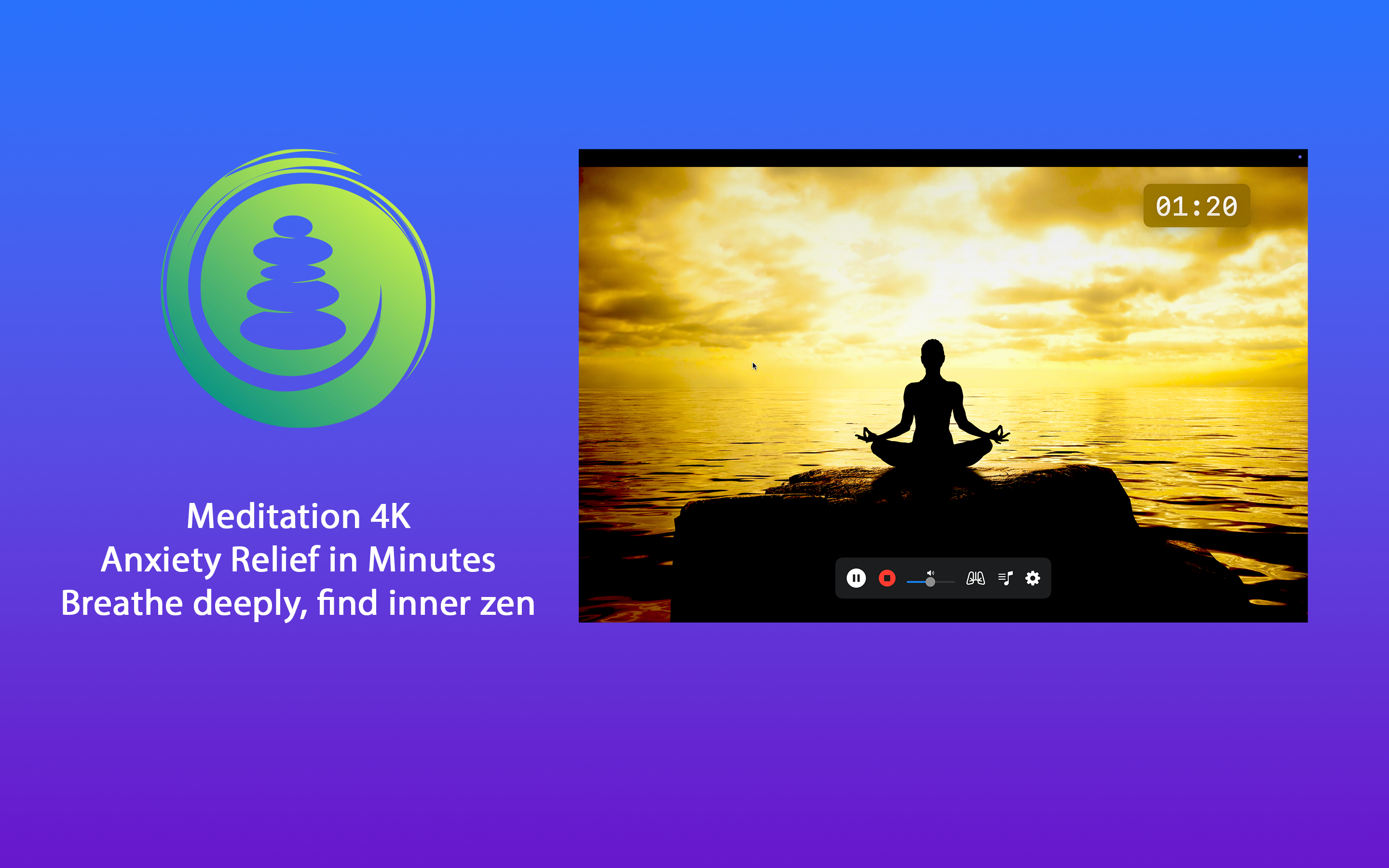 Breathe & Meditate macOS screenshot 1