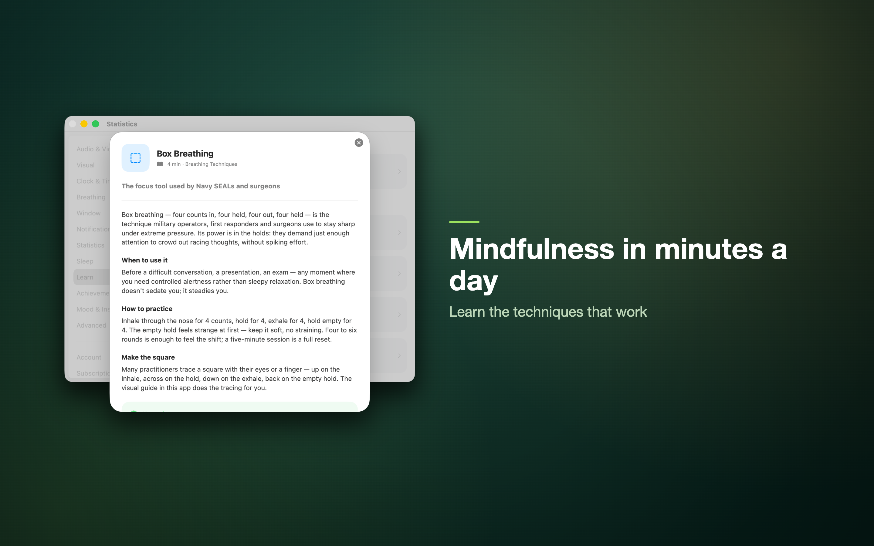 Breathe & Meditate macOS screenshot 10