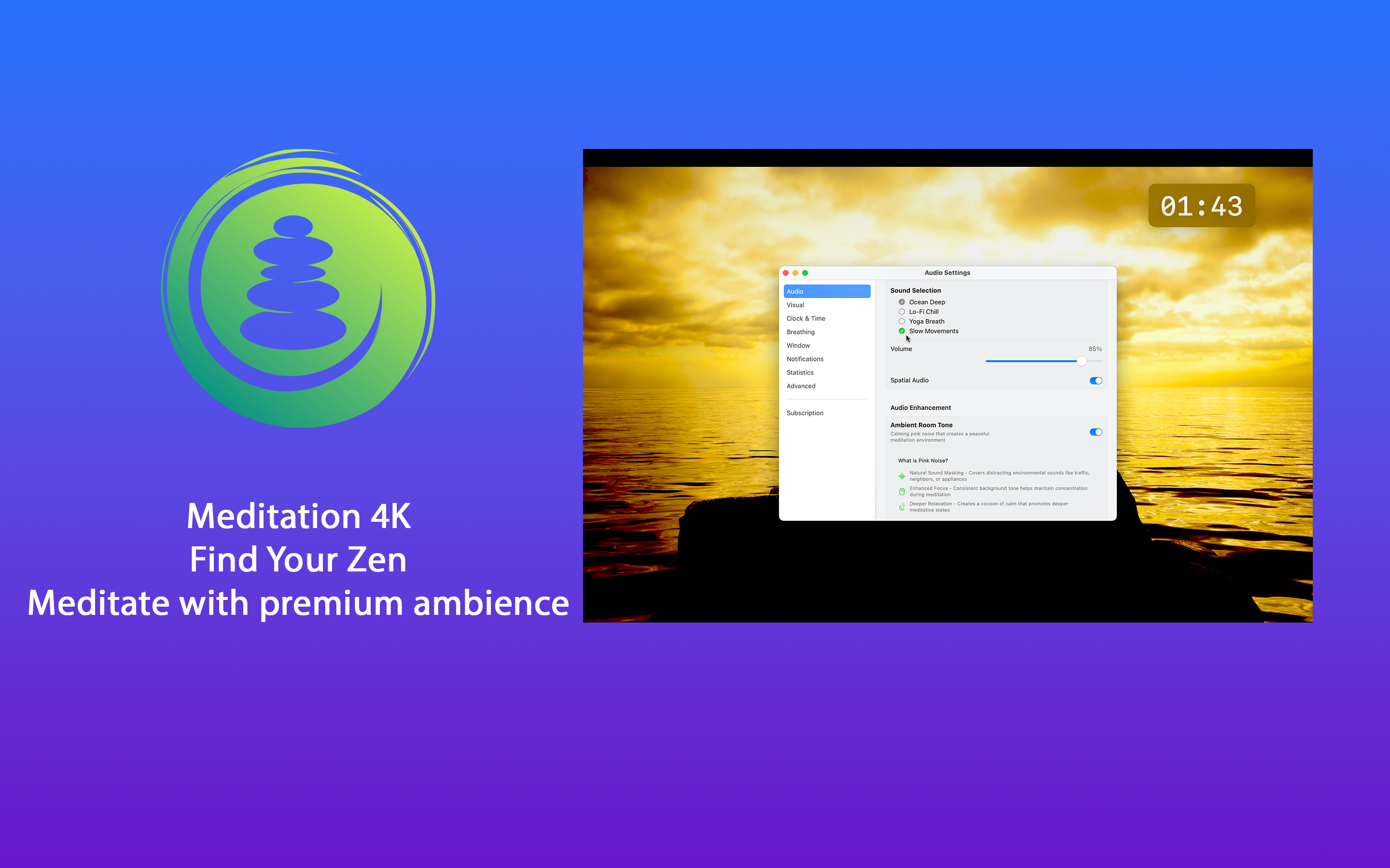 Breathe & Meditate macOS screenshot 4