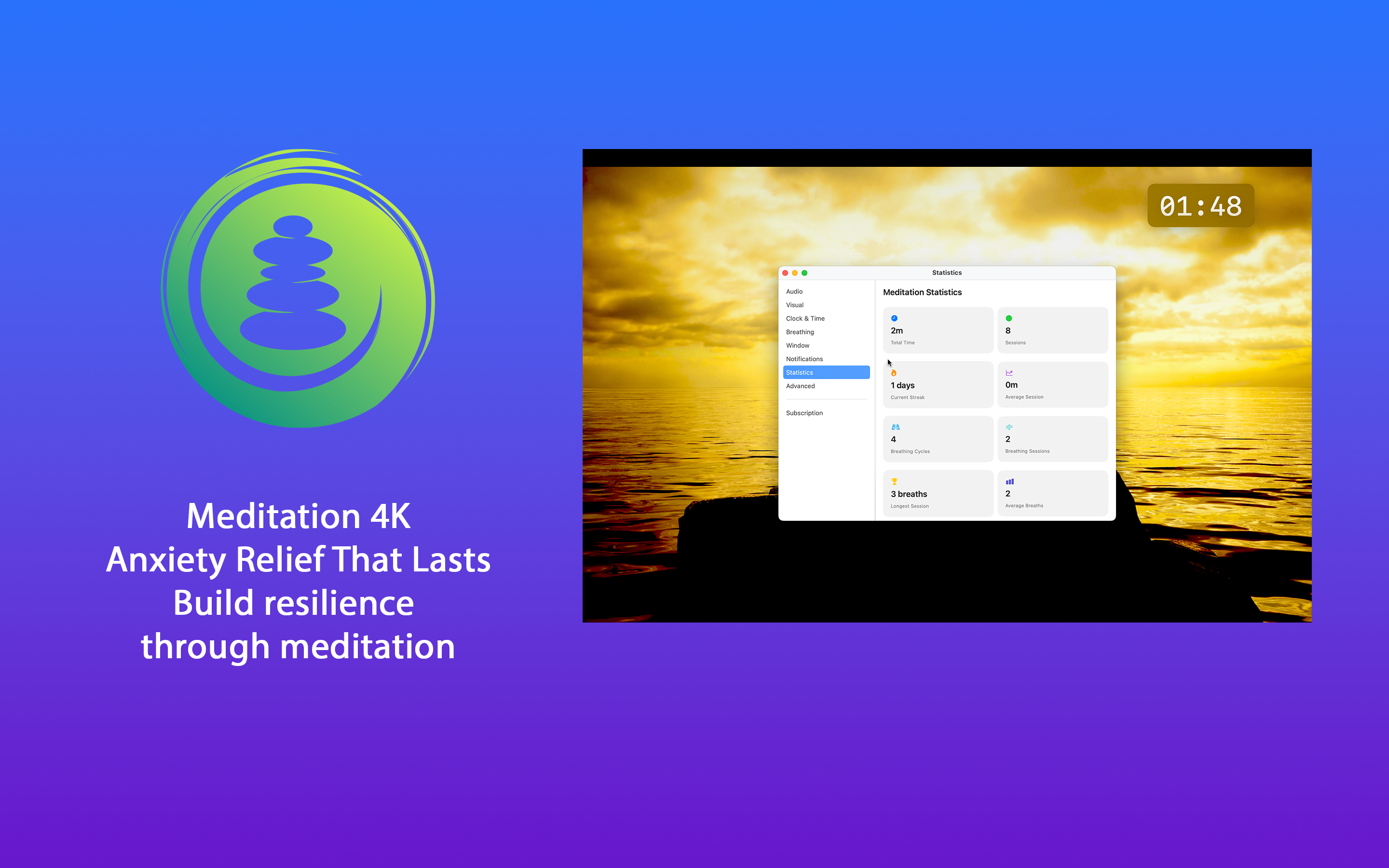 Breathe & Meditate macOS screenshot 7