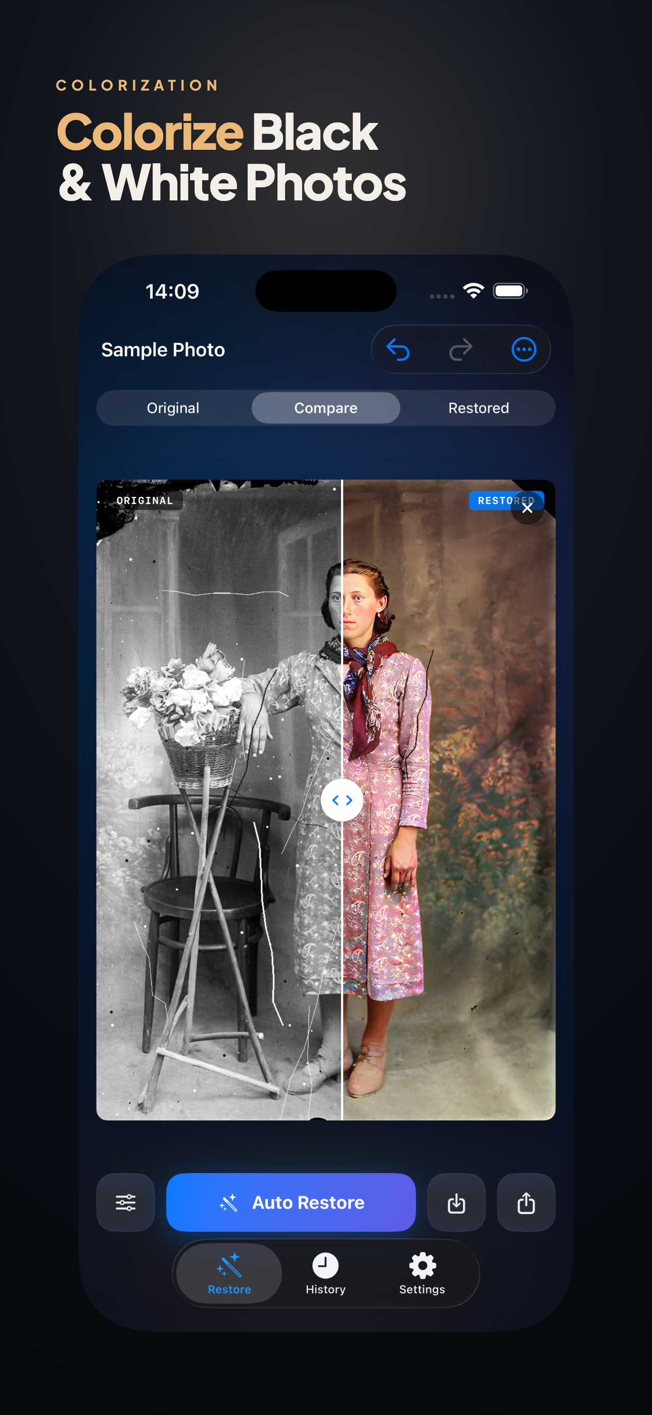 Old Photo Restorer on iPhone, screen 4