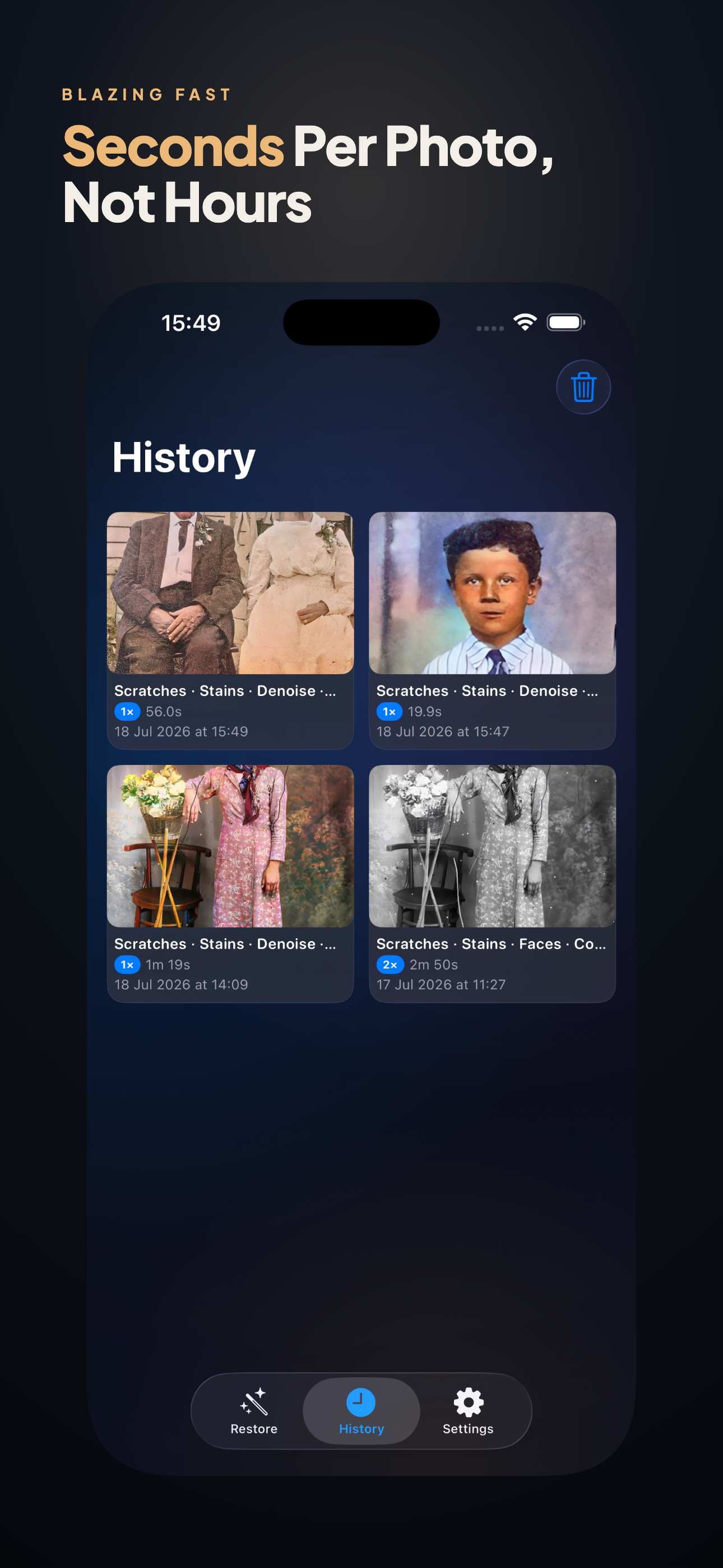 Old Photo Restorer on iPhone, screen 8