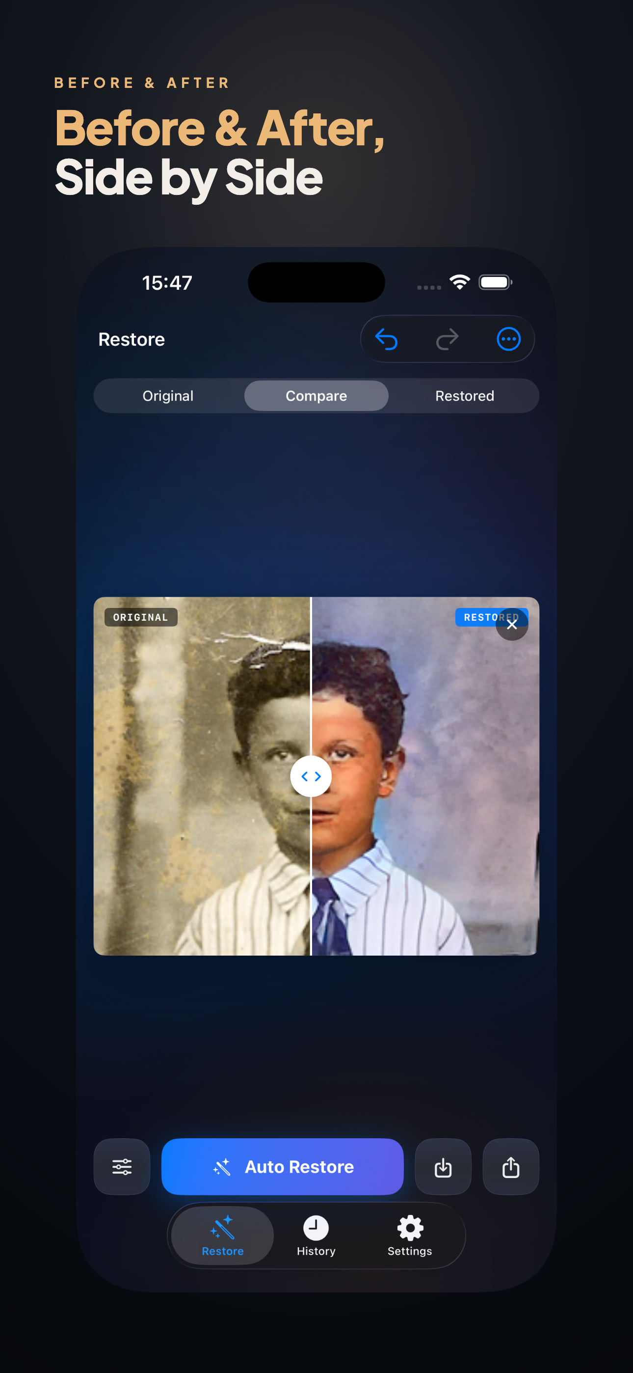 Old Photo Restorer on iPhone, screen 9