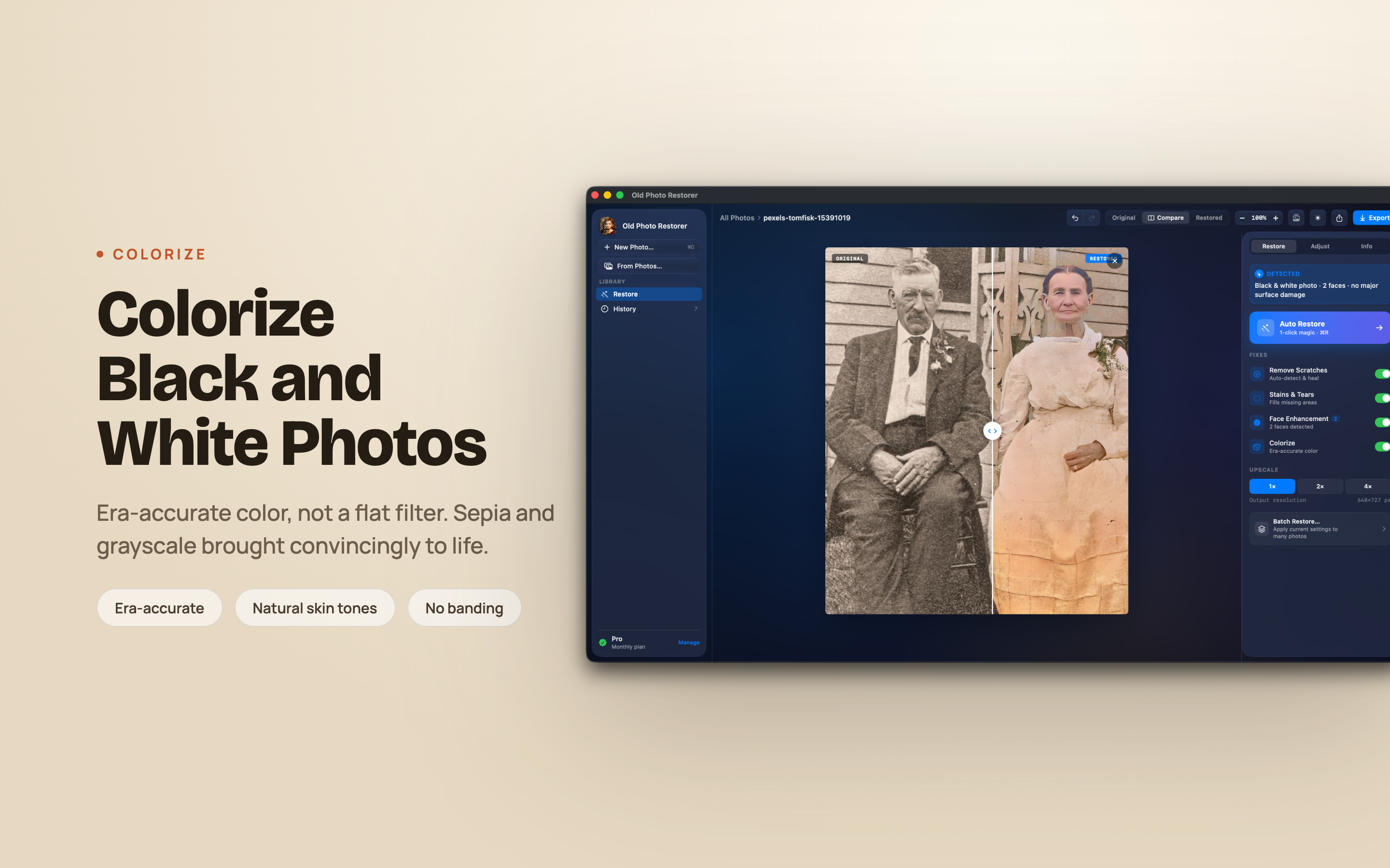 Old Photo Restorer on Mac, screen 4