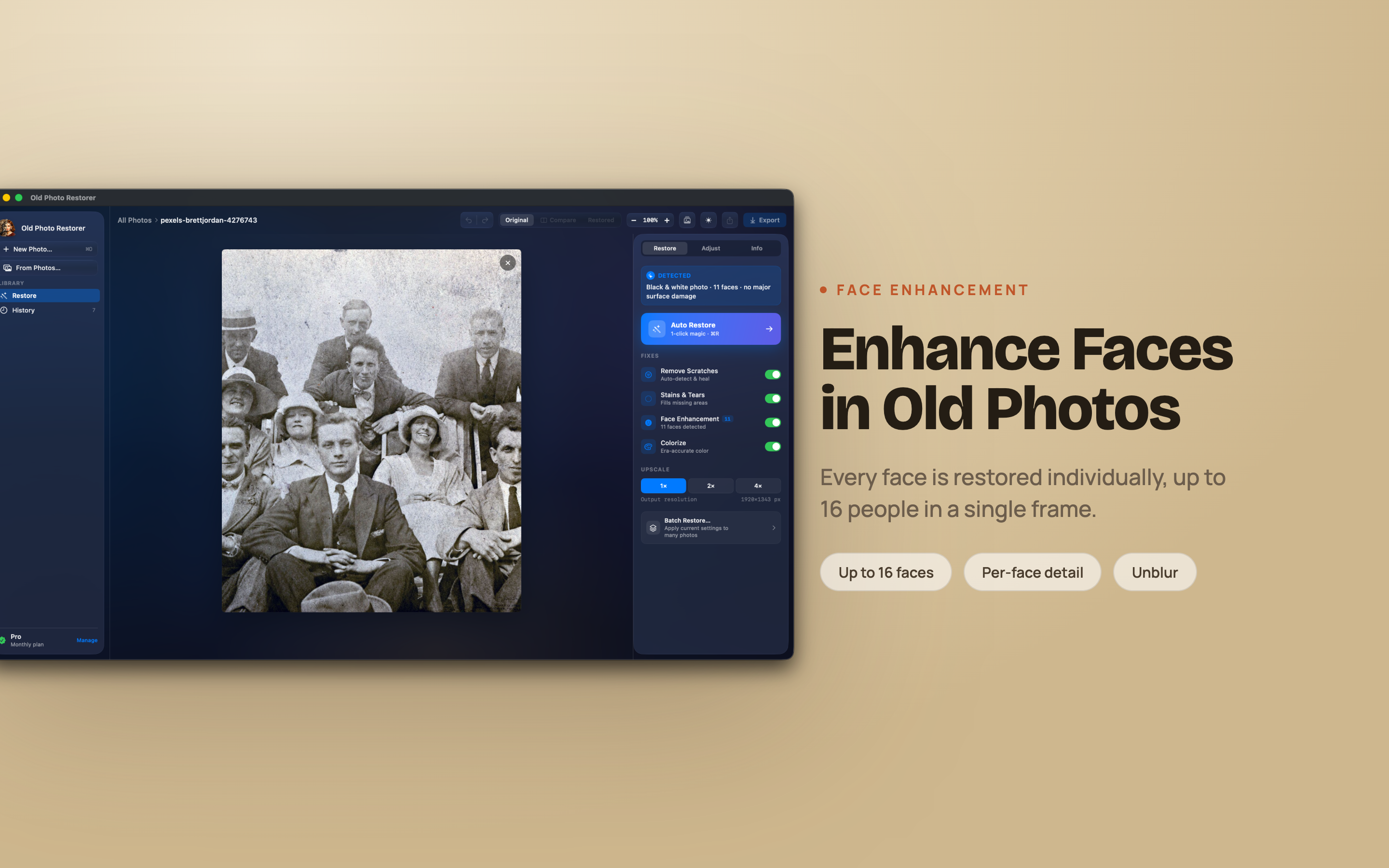 Old Photo Restorer on Mac, screen 5