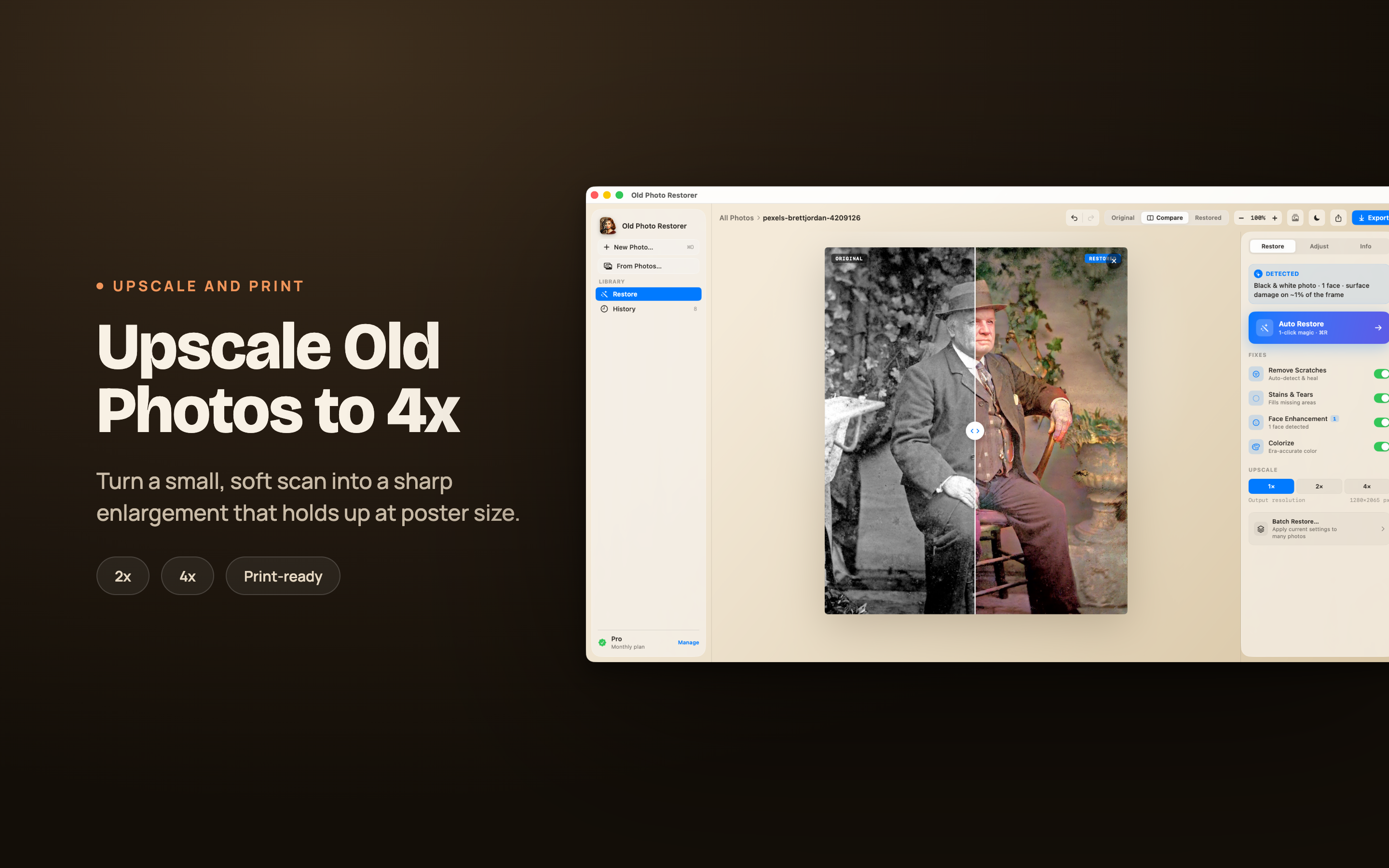 Old Photo Restorer on Mac, screen 6