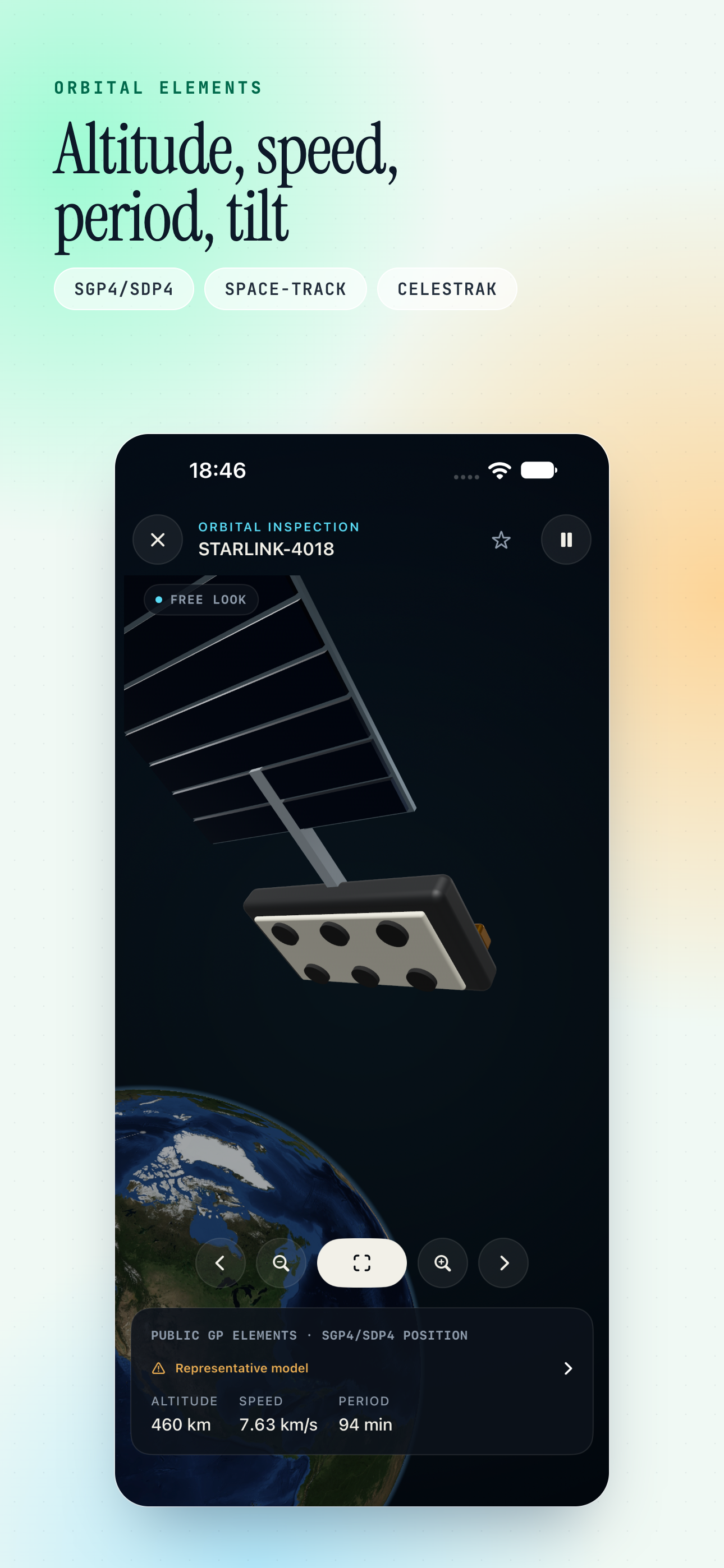 Orbit Map on iPhone, screen 7