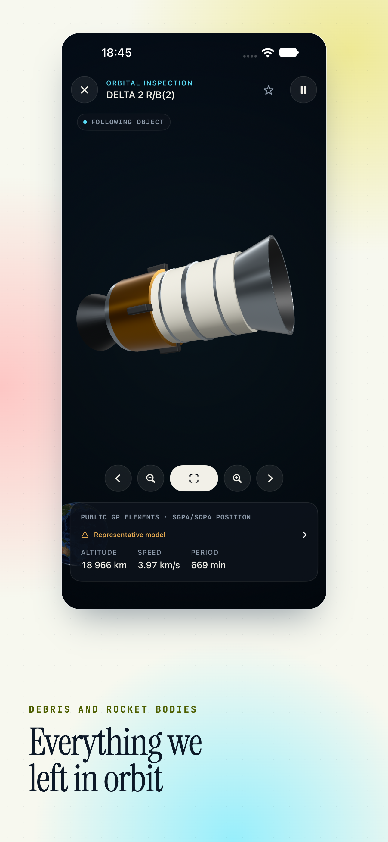Orbit Map on iPhone, screen 8