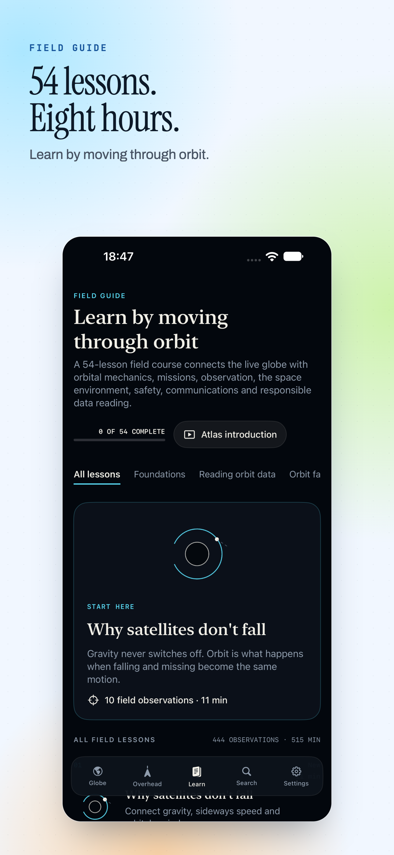 Orbit Map on iPhone, screen 9