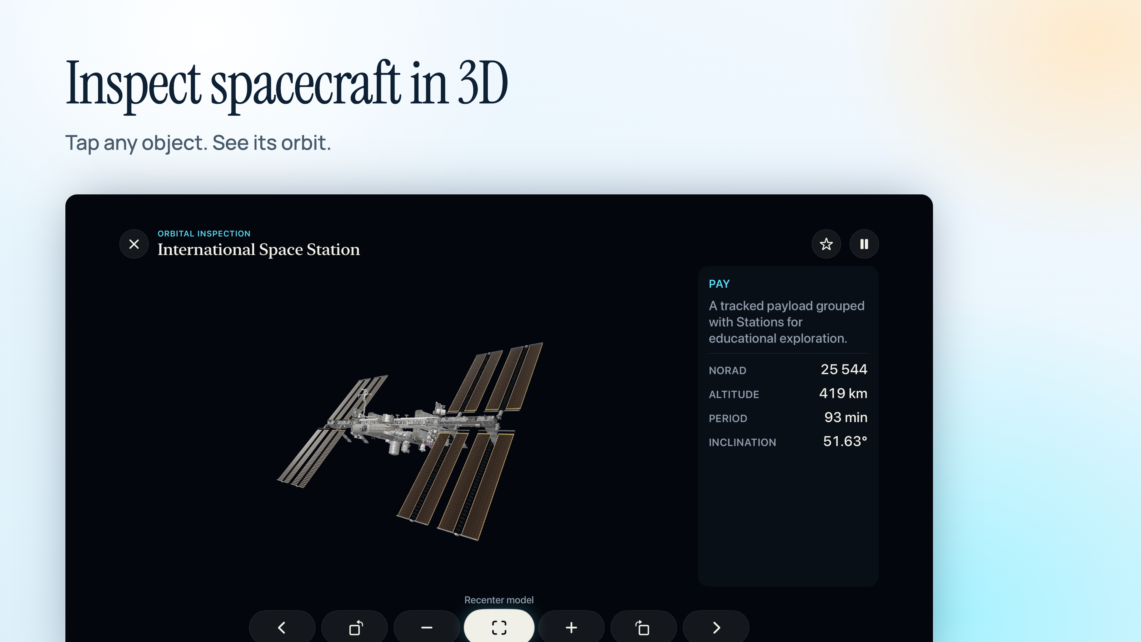 Orbit Map on Apple TV, screen 4
