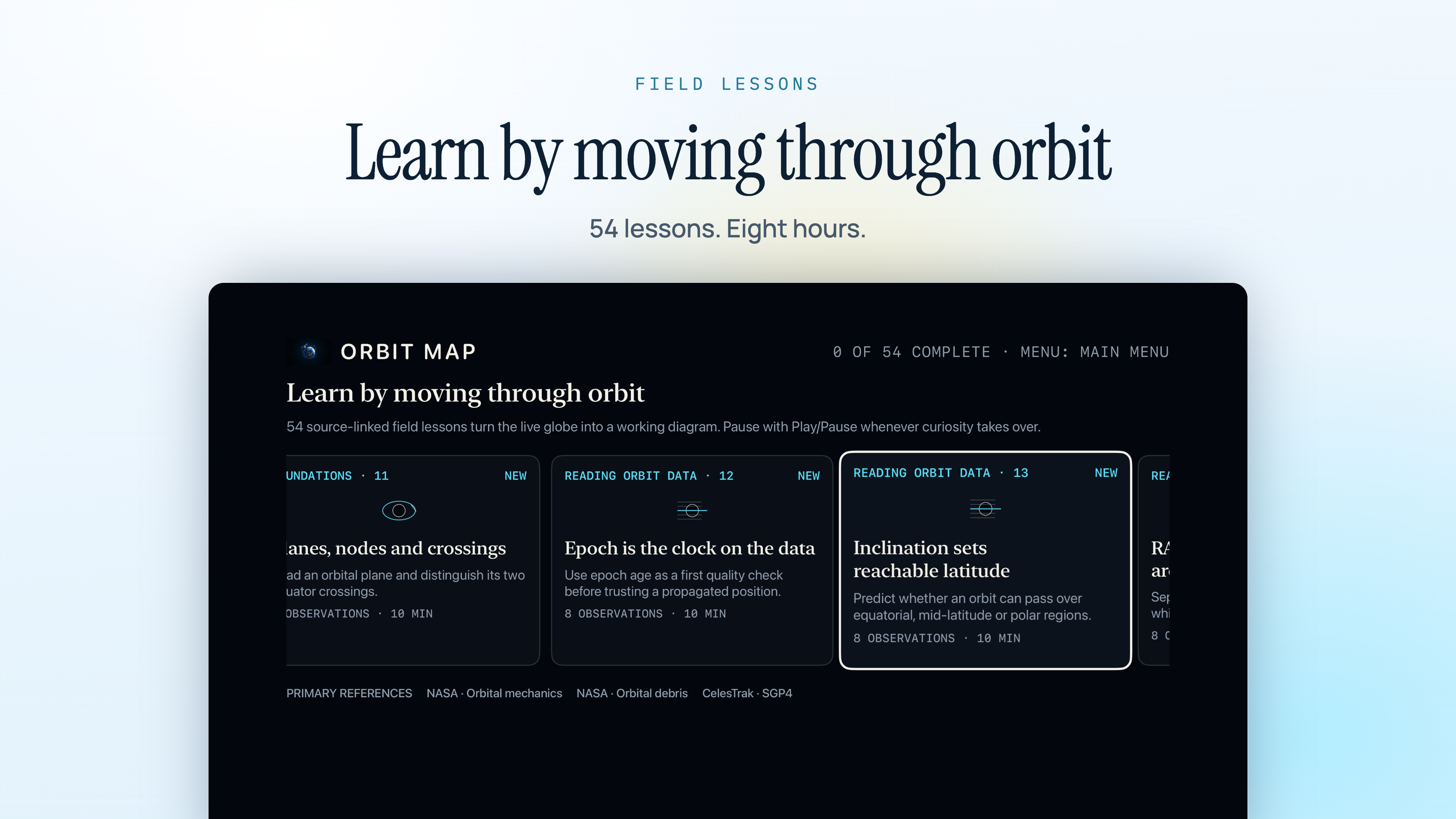 Orbit Map on Apple TV, screen 7
