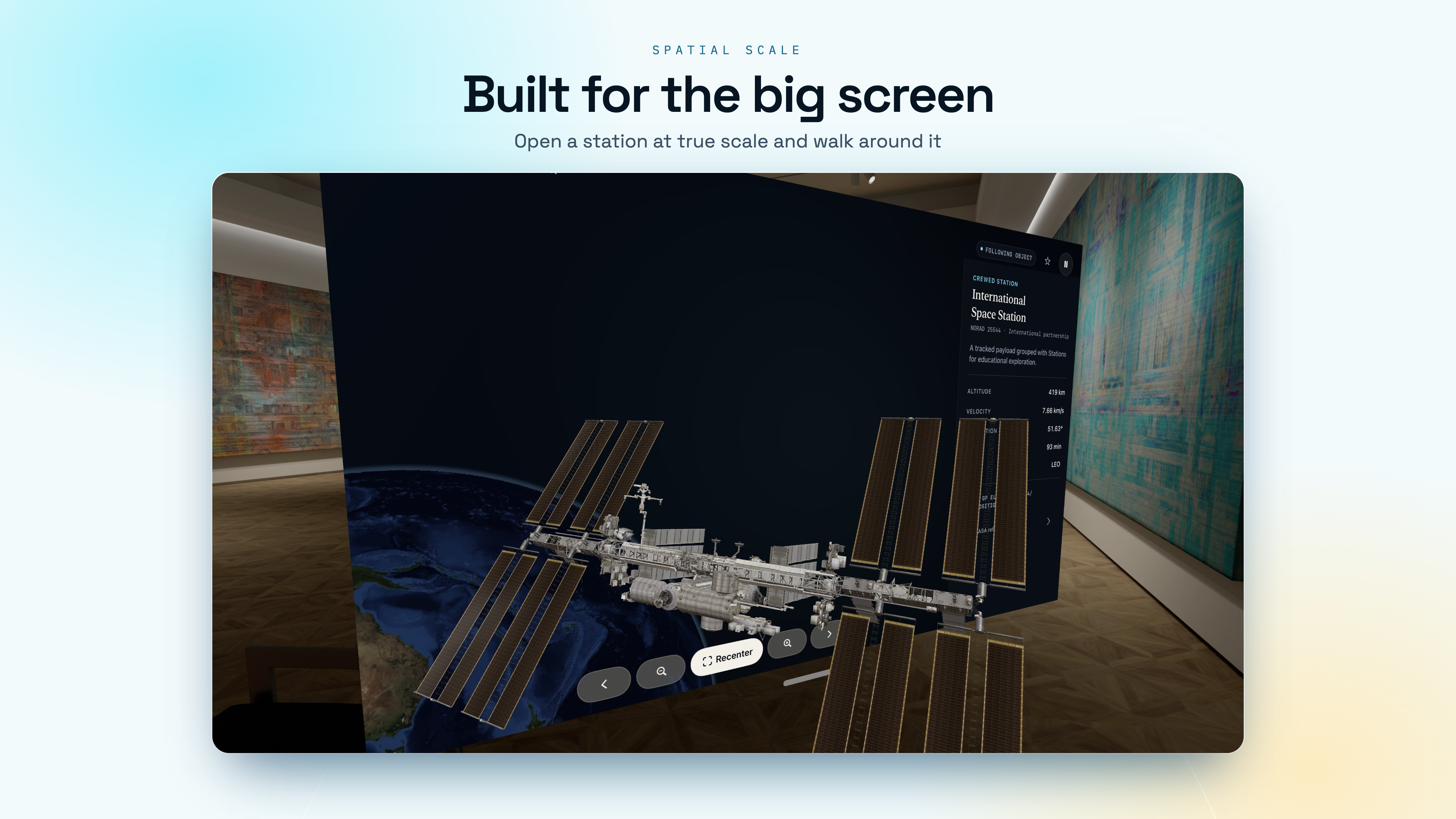 Orbit Map on Apple Vision Pro, screen 9