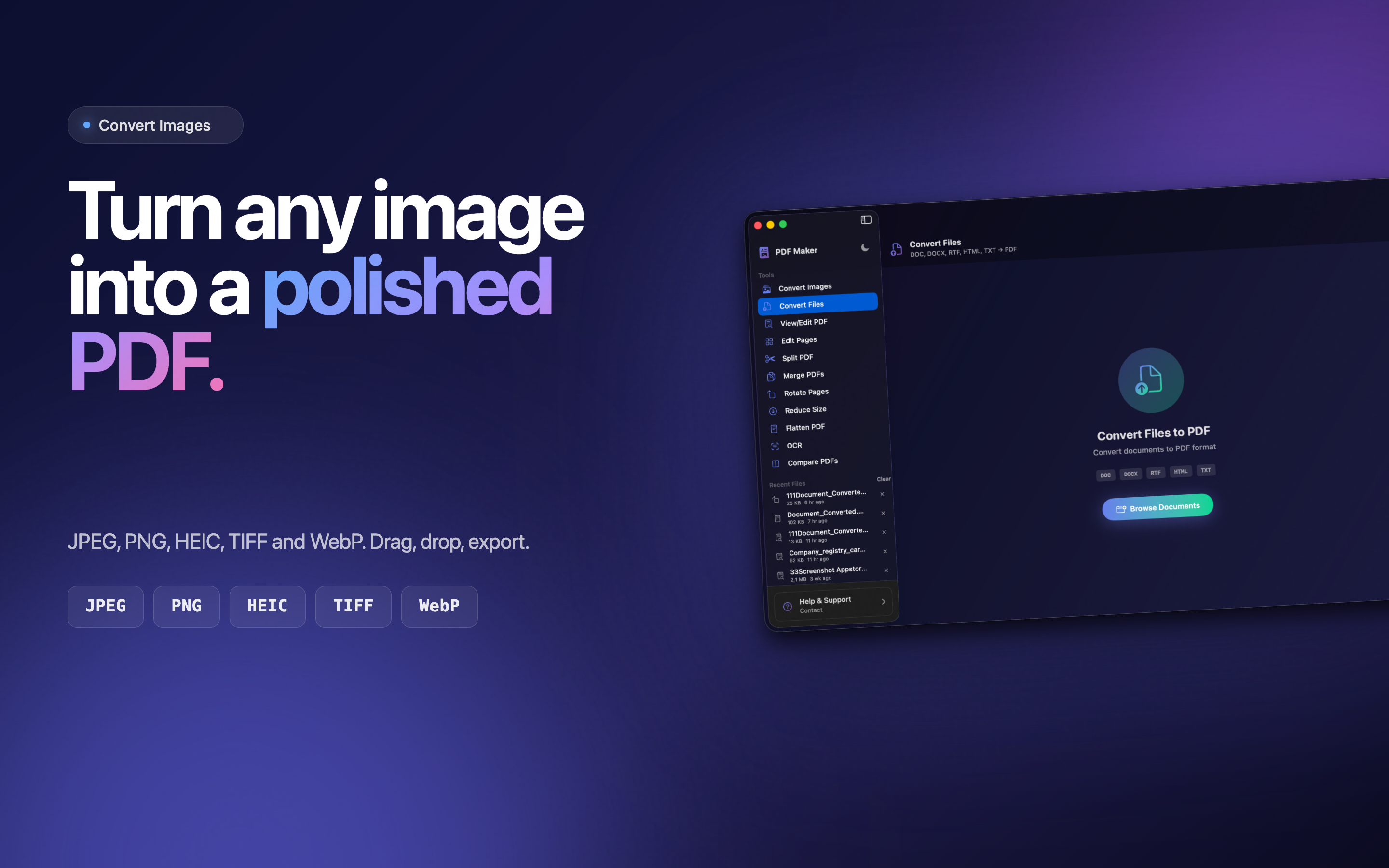 PDF Maker Mac screenshot 2