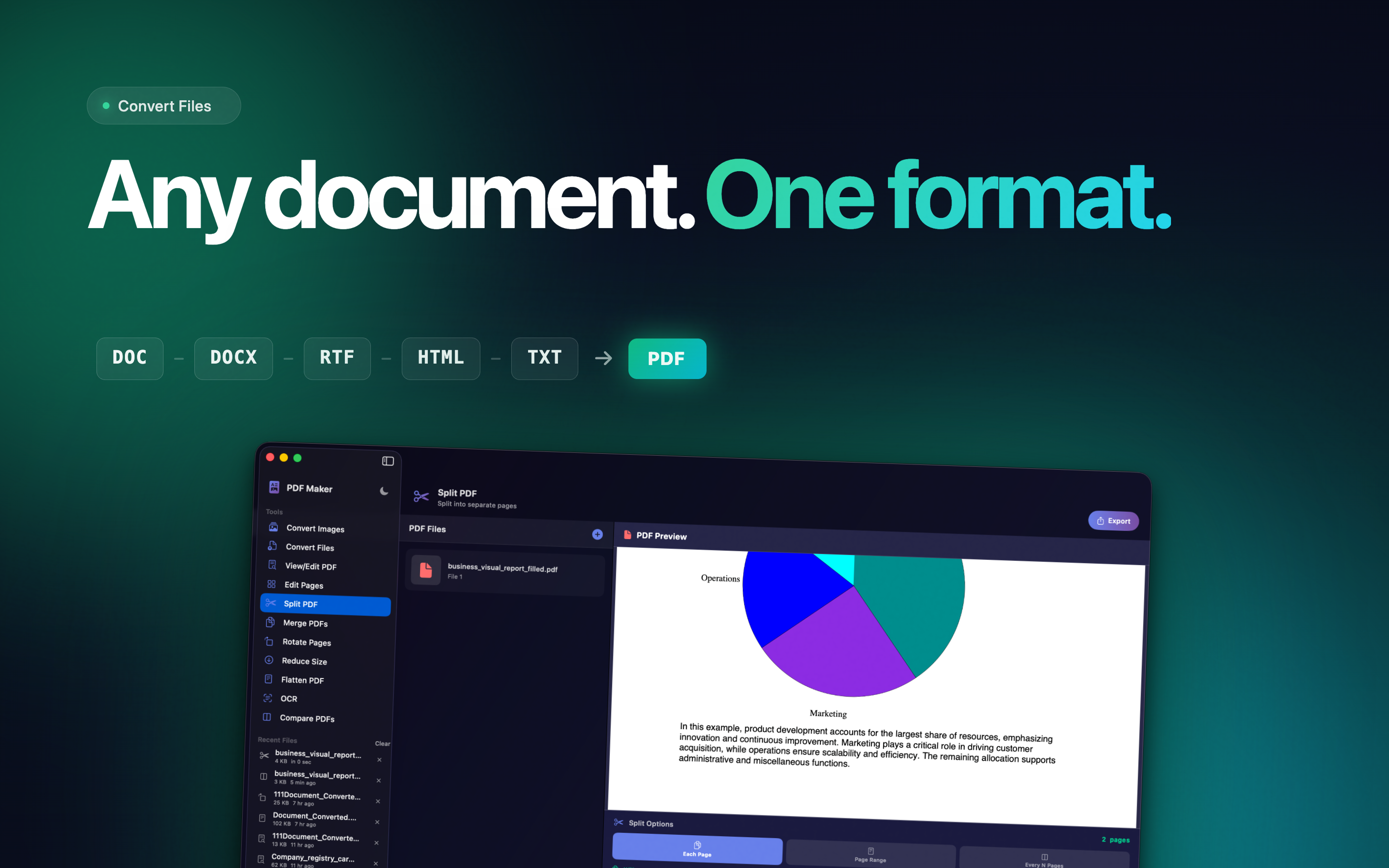 PDF Maker Mac screenshot 3