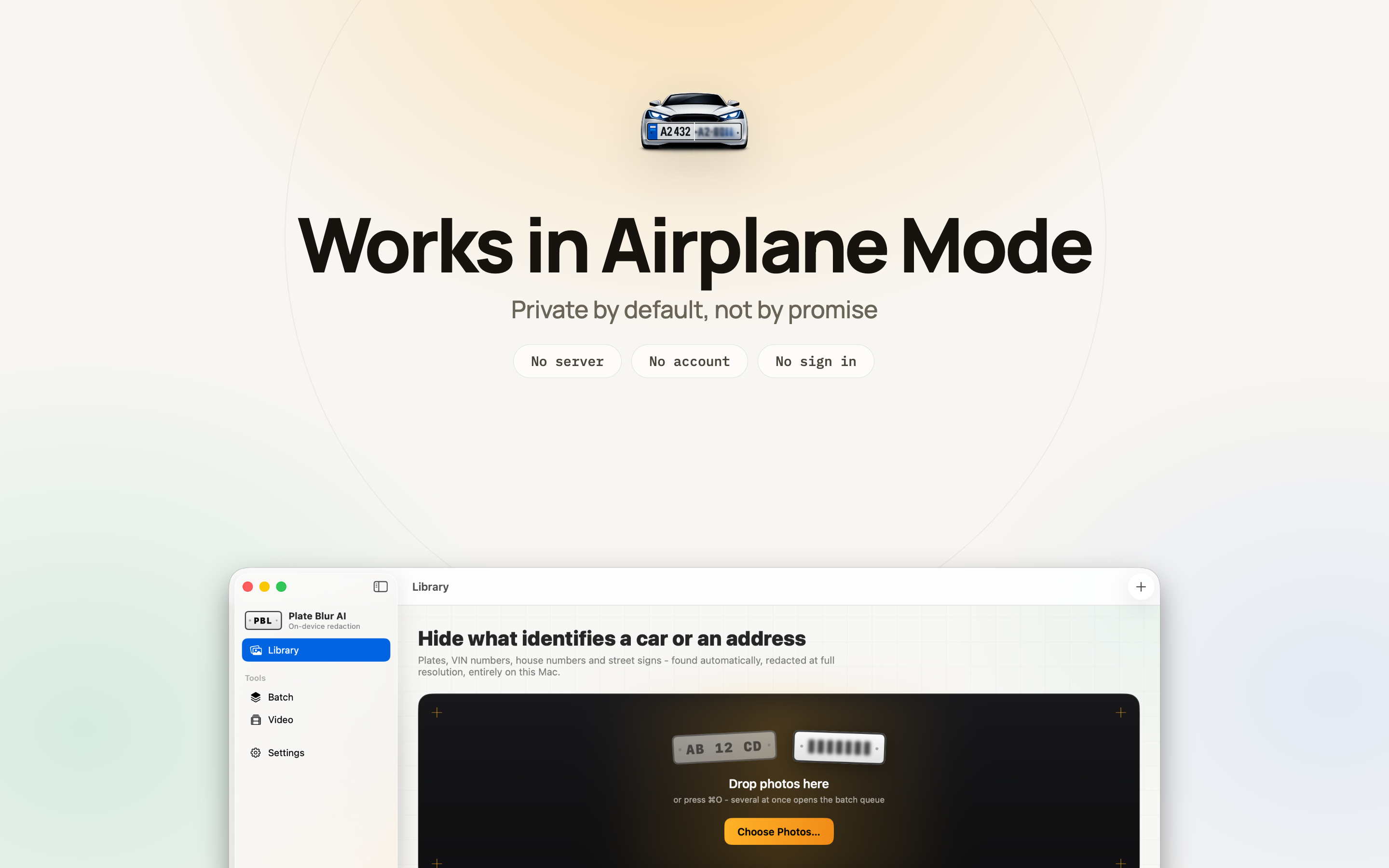 Plate Blur AI on Mac, screen 10