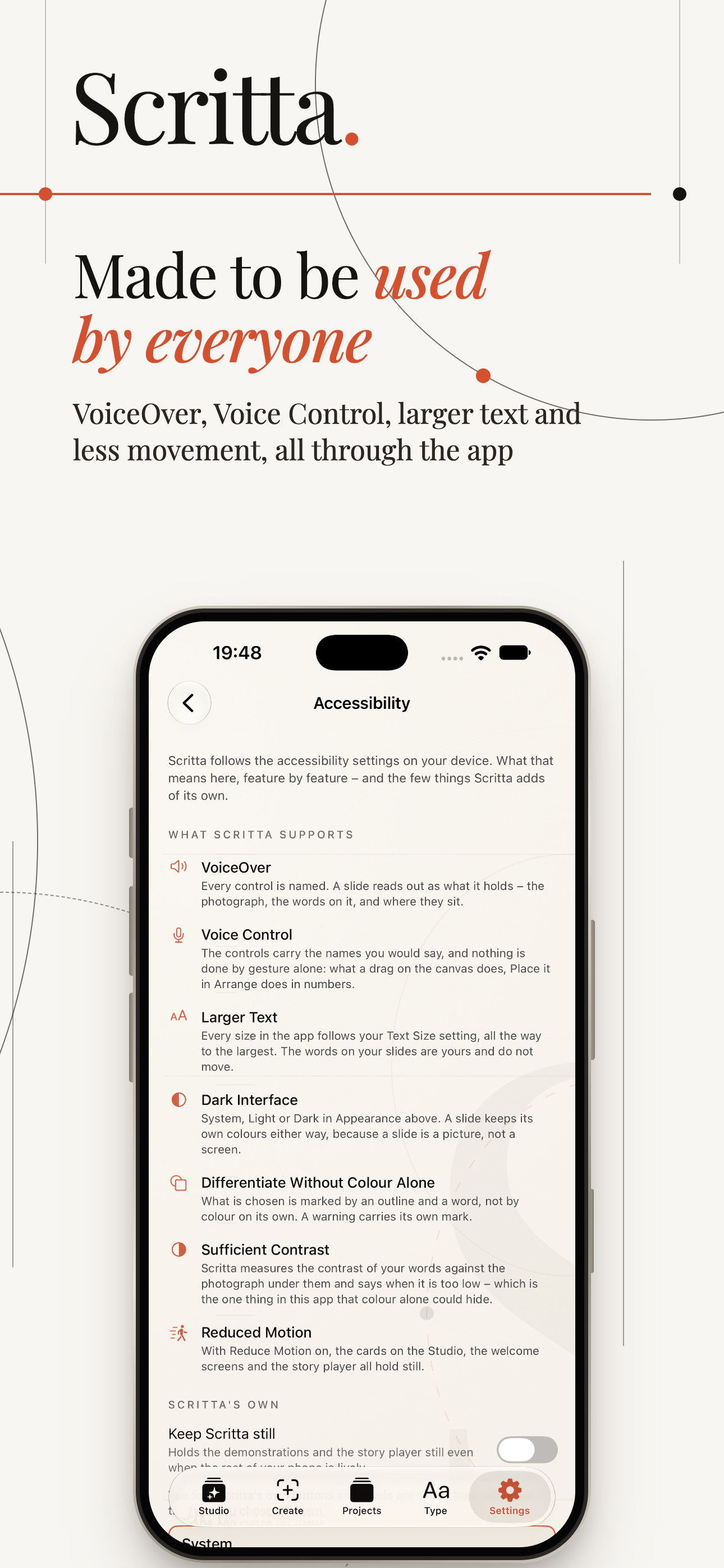 Scritta on iPhone, screen 10