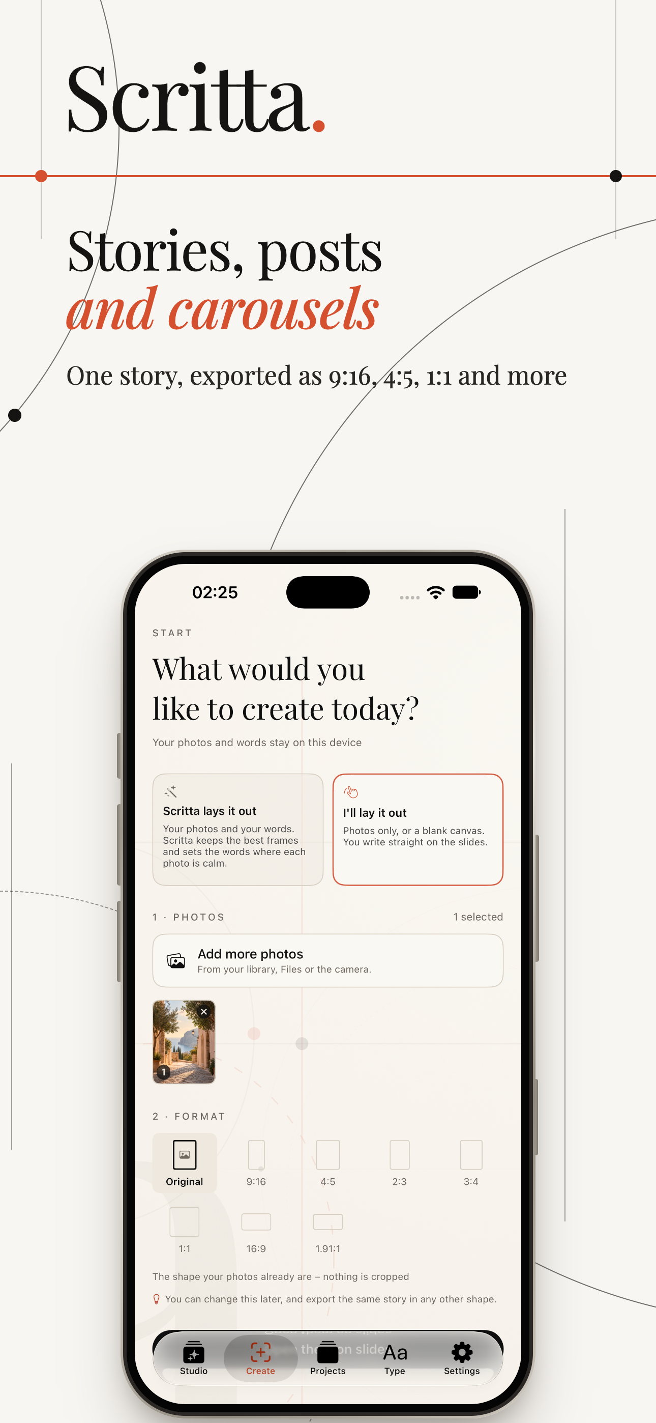 Scritta on iPhone, screen 8
