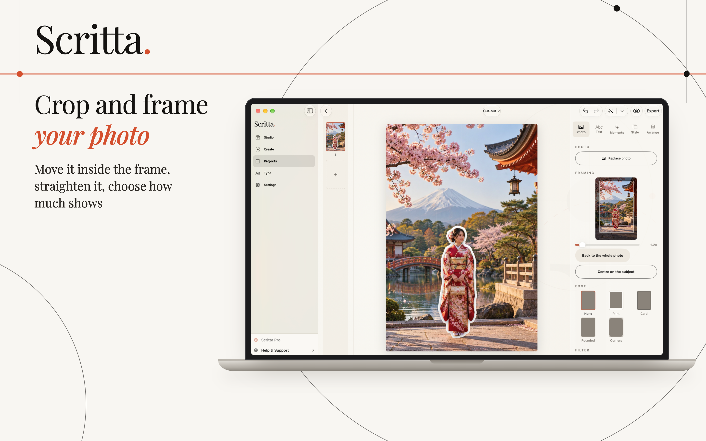 Scritta on Mac, screen 4
