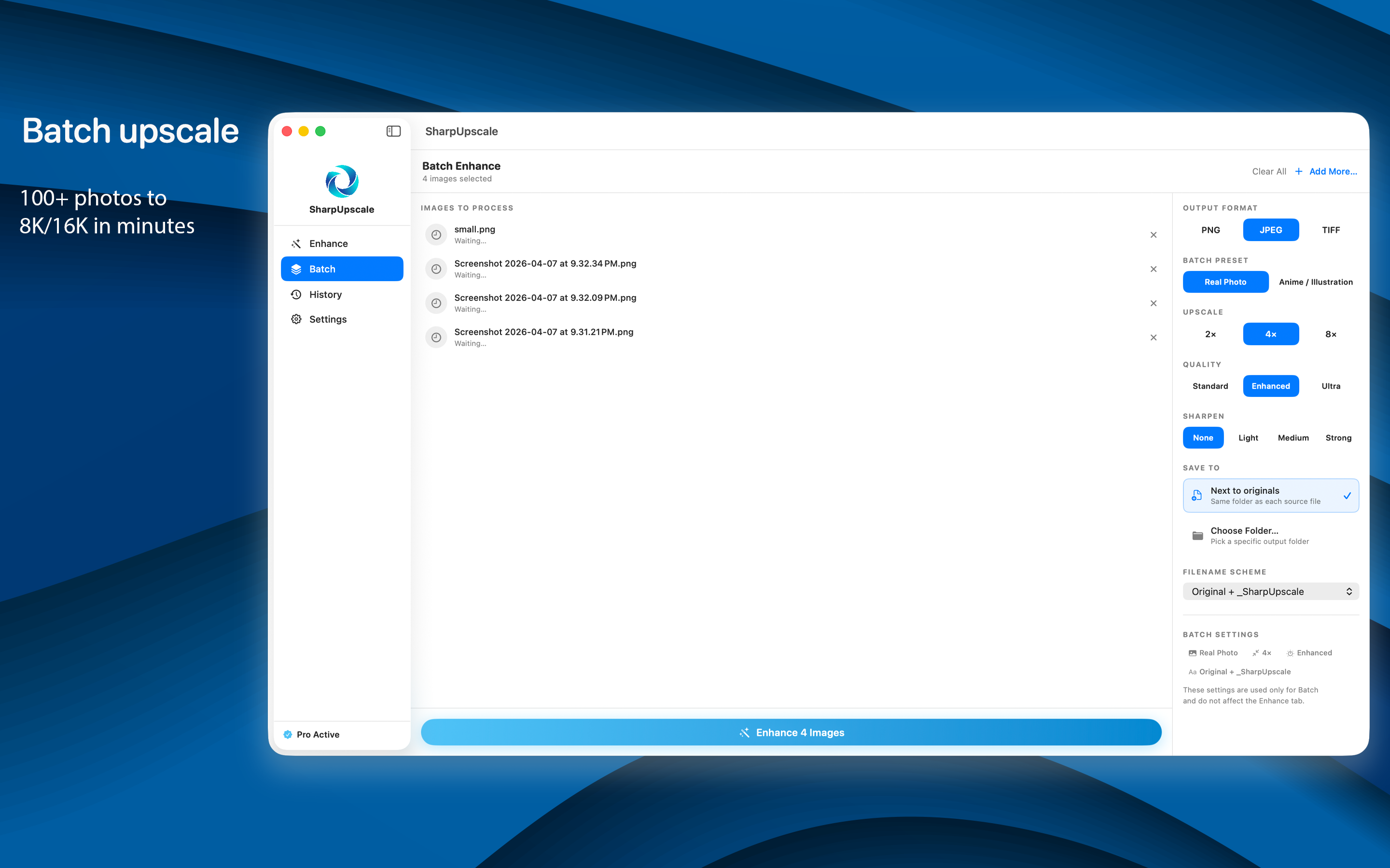 SharpUpscale macOS screenshot 6
