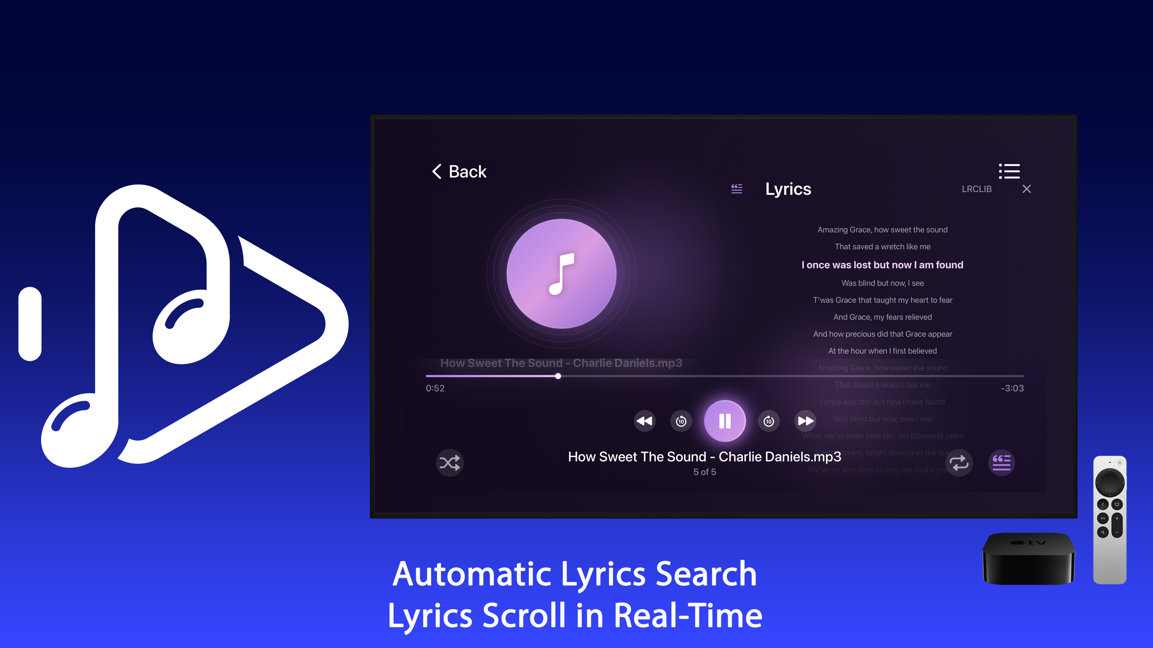 NAS SMB Music Player Apple TV screenshot 3