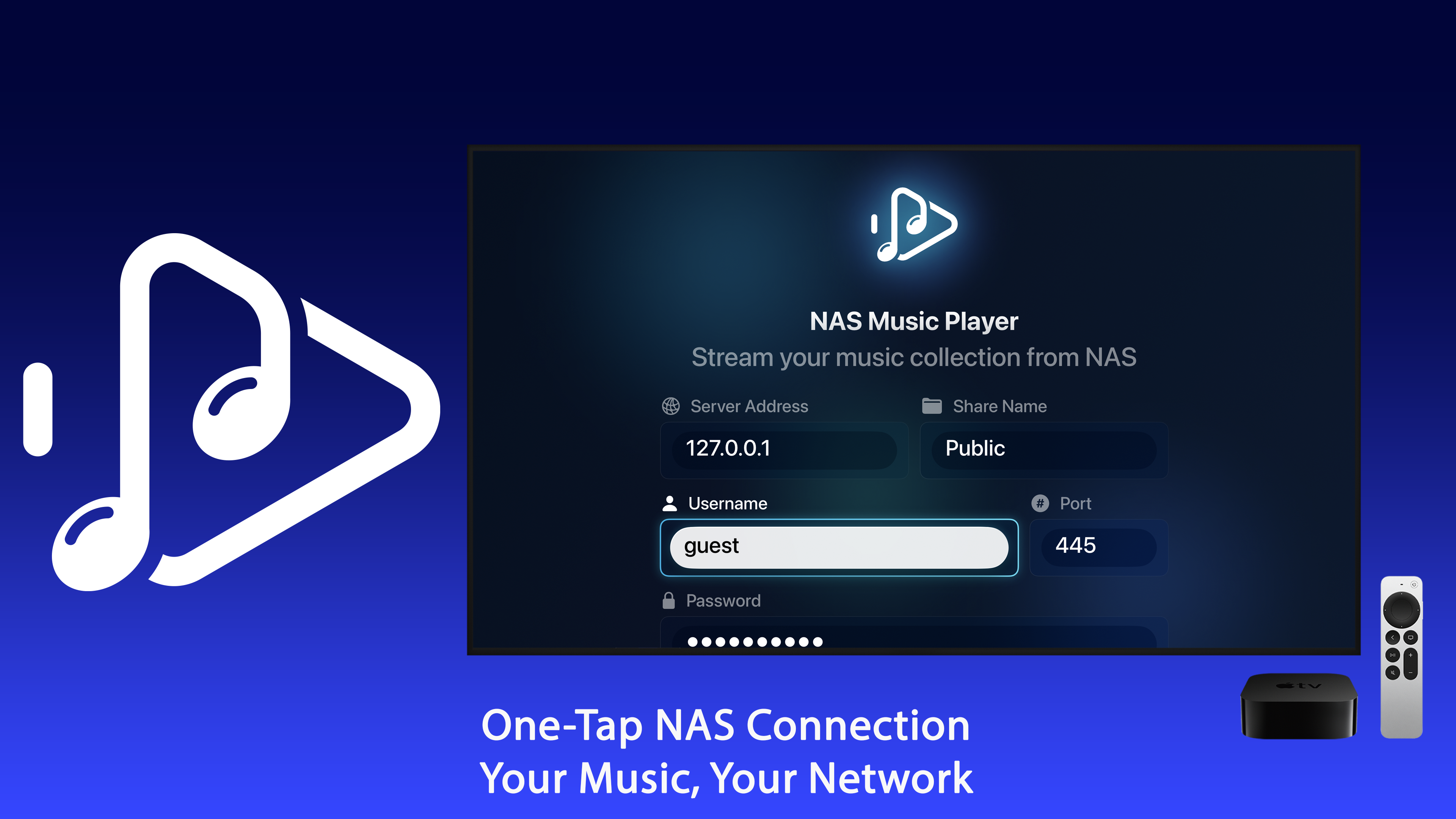 NAS SMB Music Player Apple TV screenshot 7