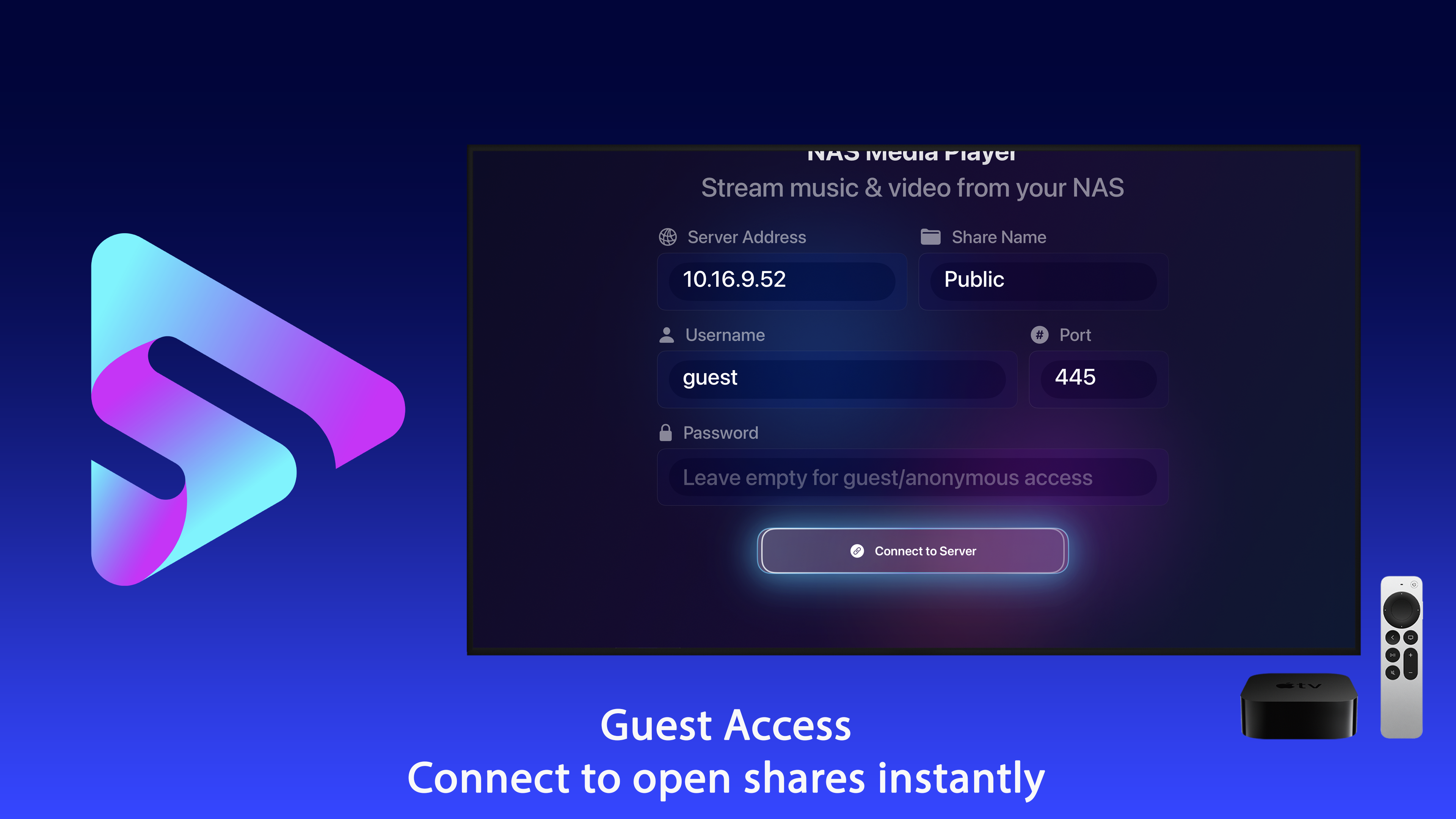 NAS SMB Music Player Apple TV screenshot 8