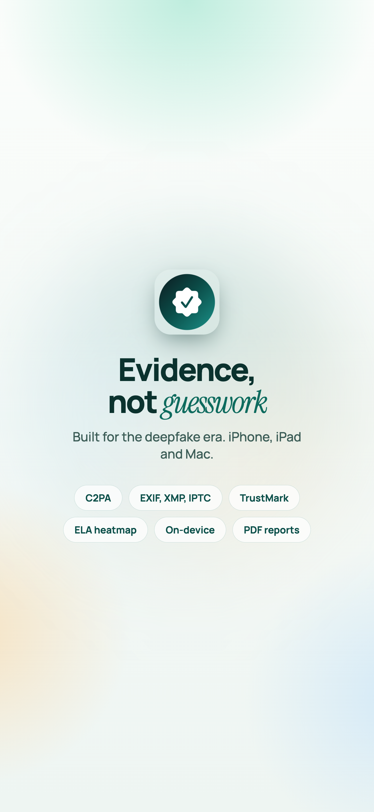 SourceCheck on iPhone, screen 10