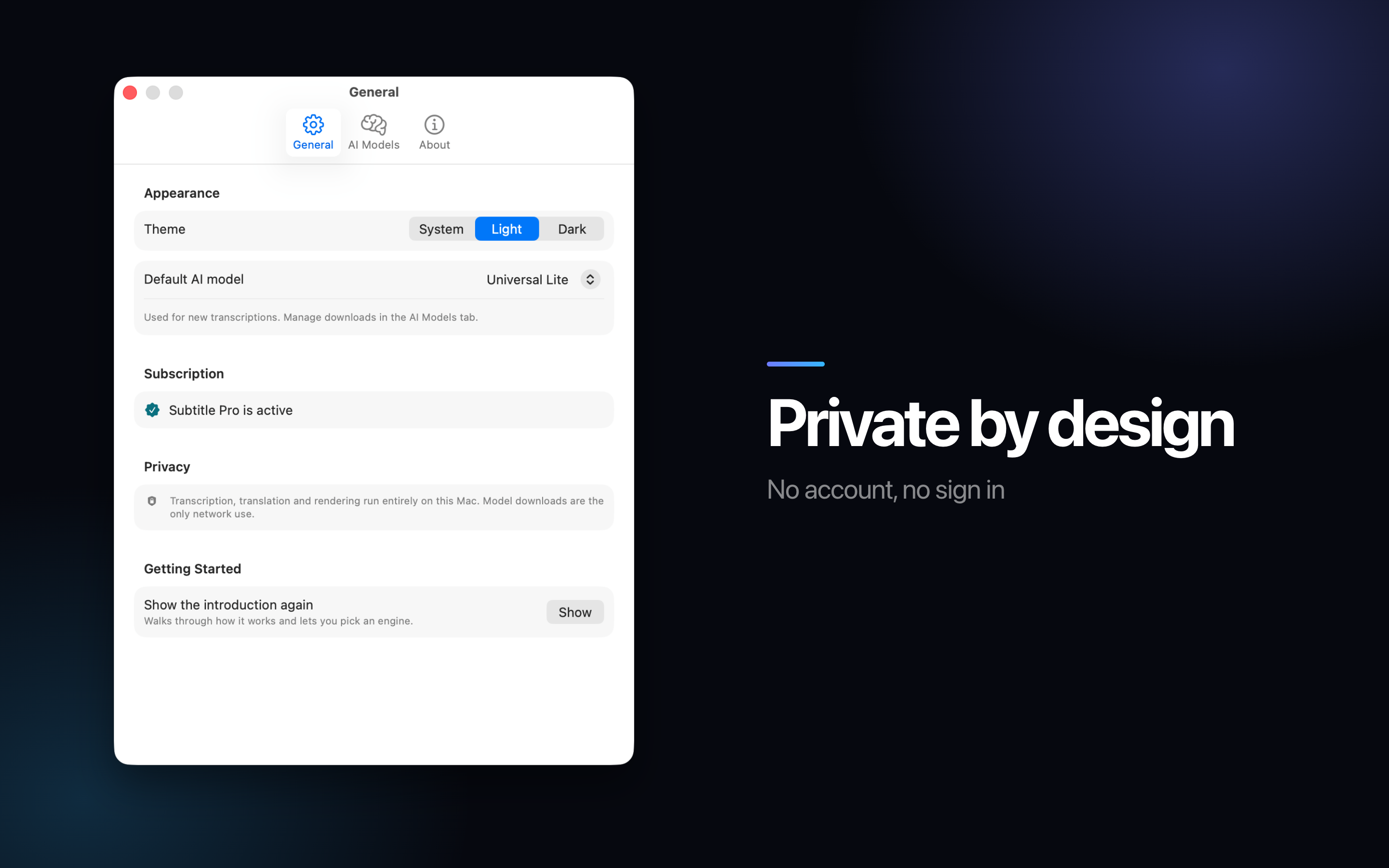AI Subtitle Generator on Mac, screen 5