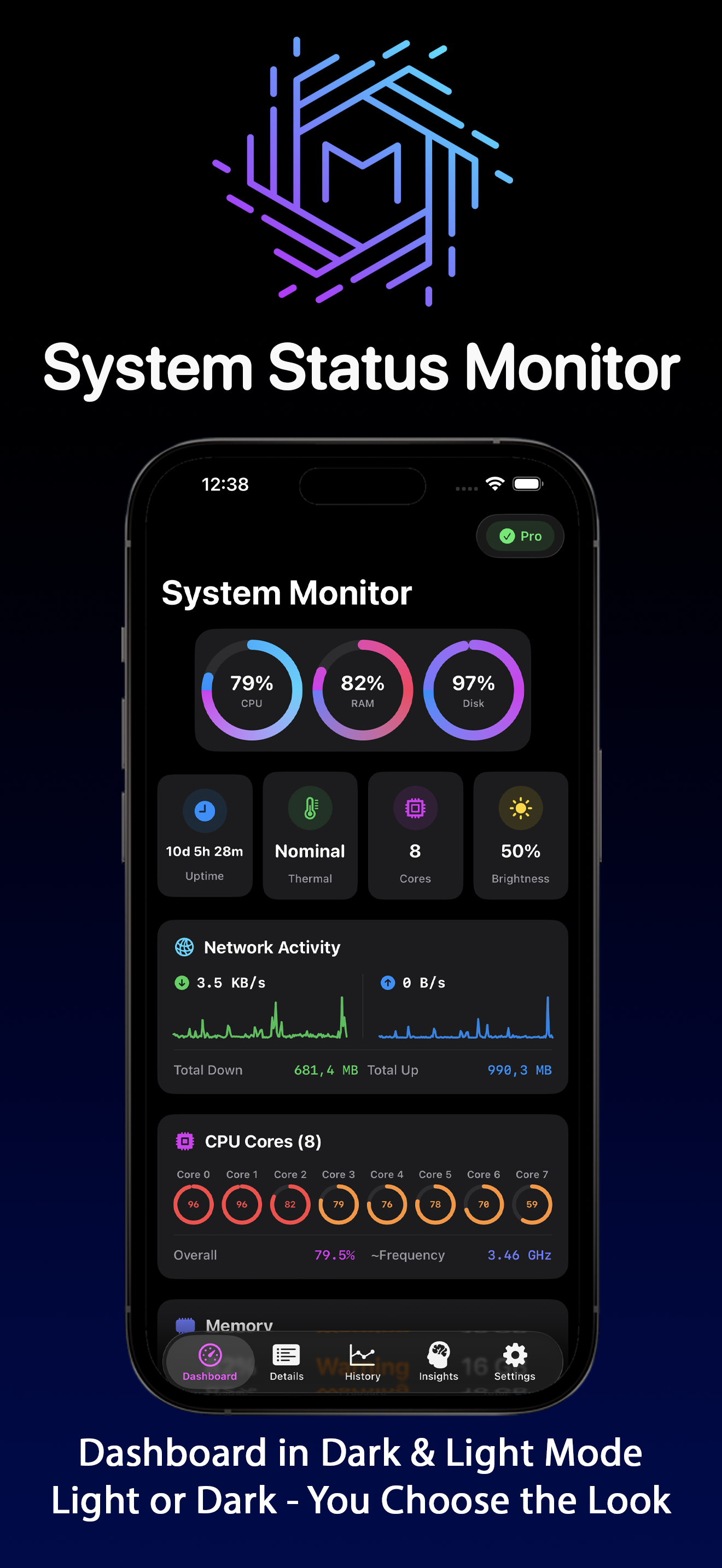 System Status Monitor iPhone screenshot 4