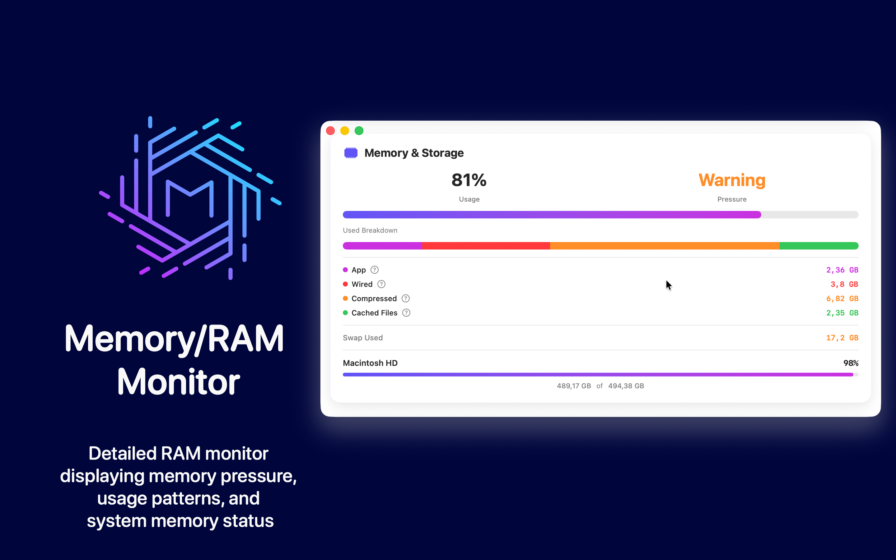System Status Monitor Mac screenshot 4