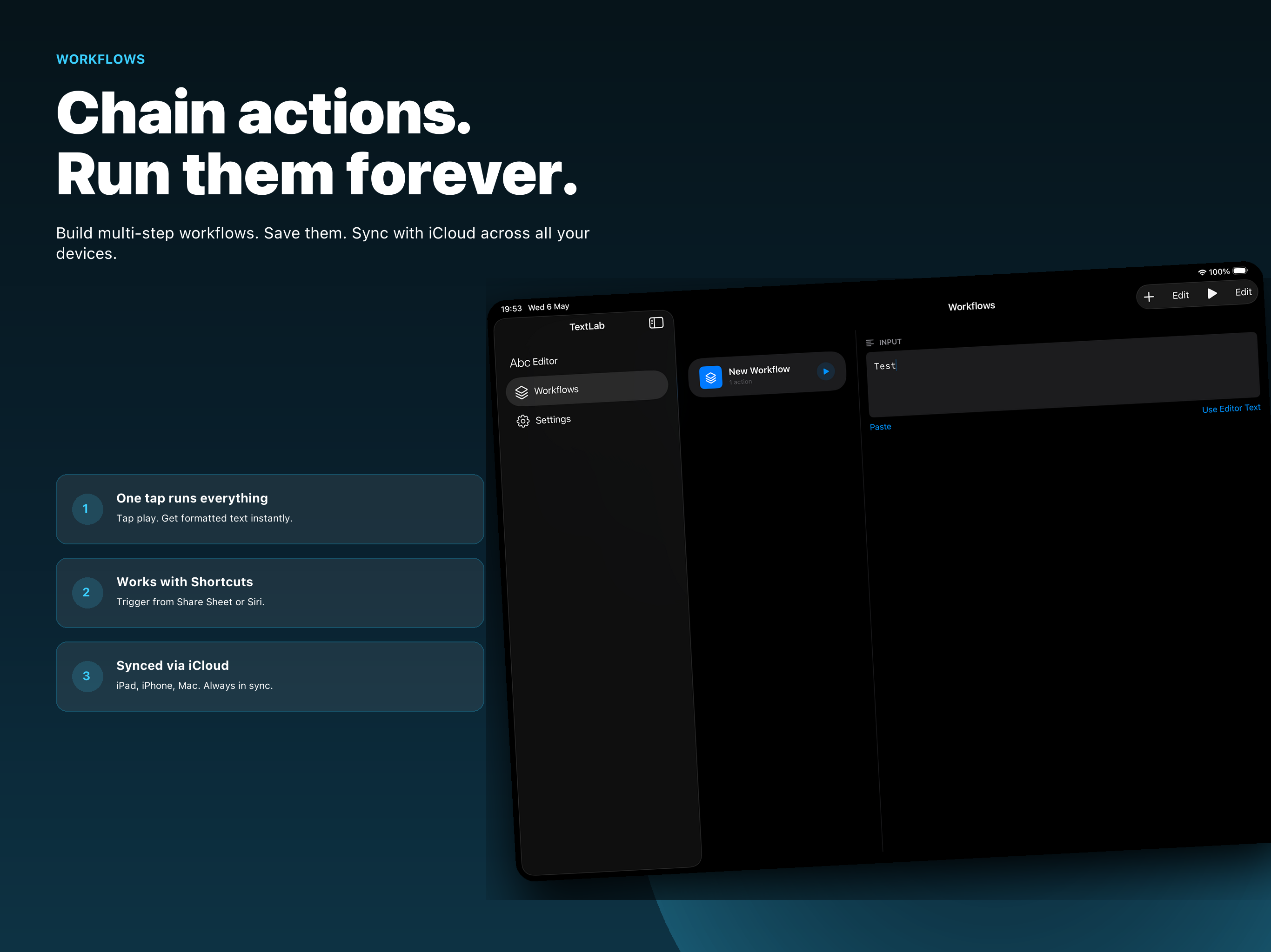 TextLab iPad screenshot 8