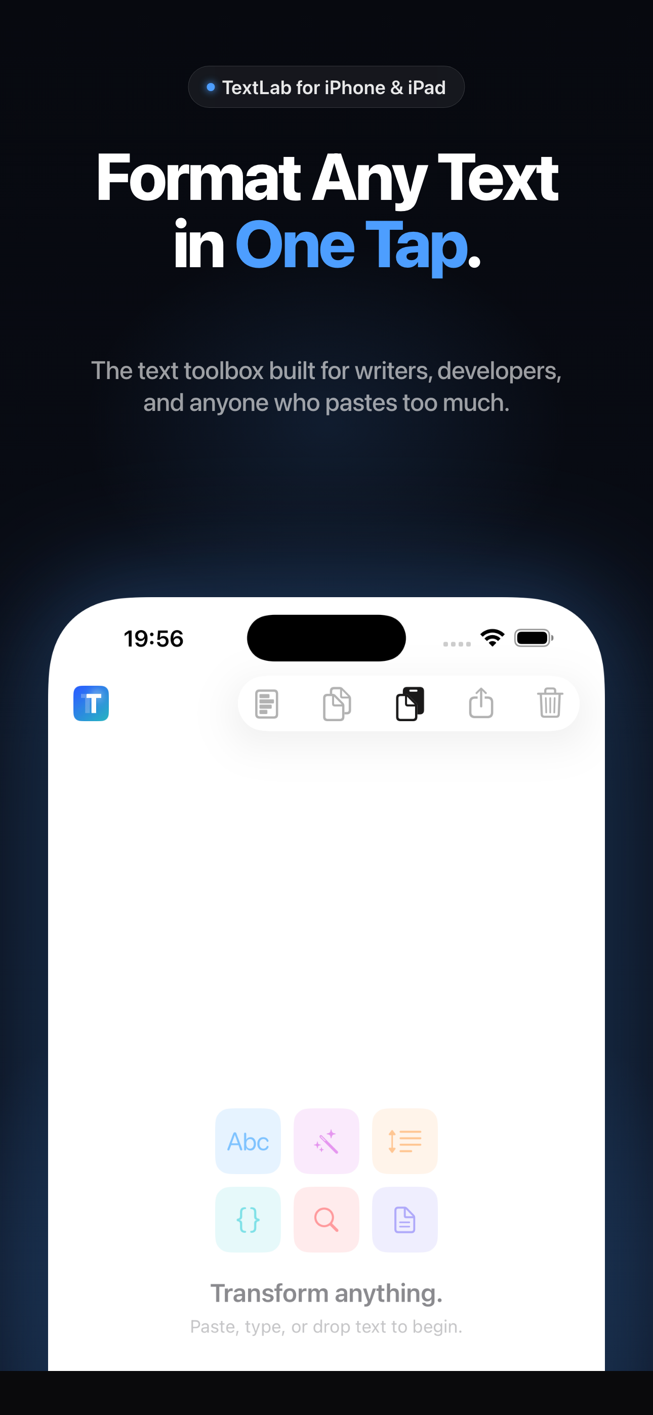 TextLab iPhone screenshot 1