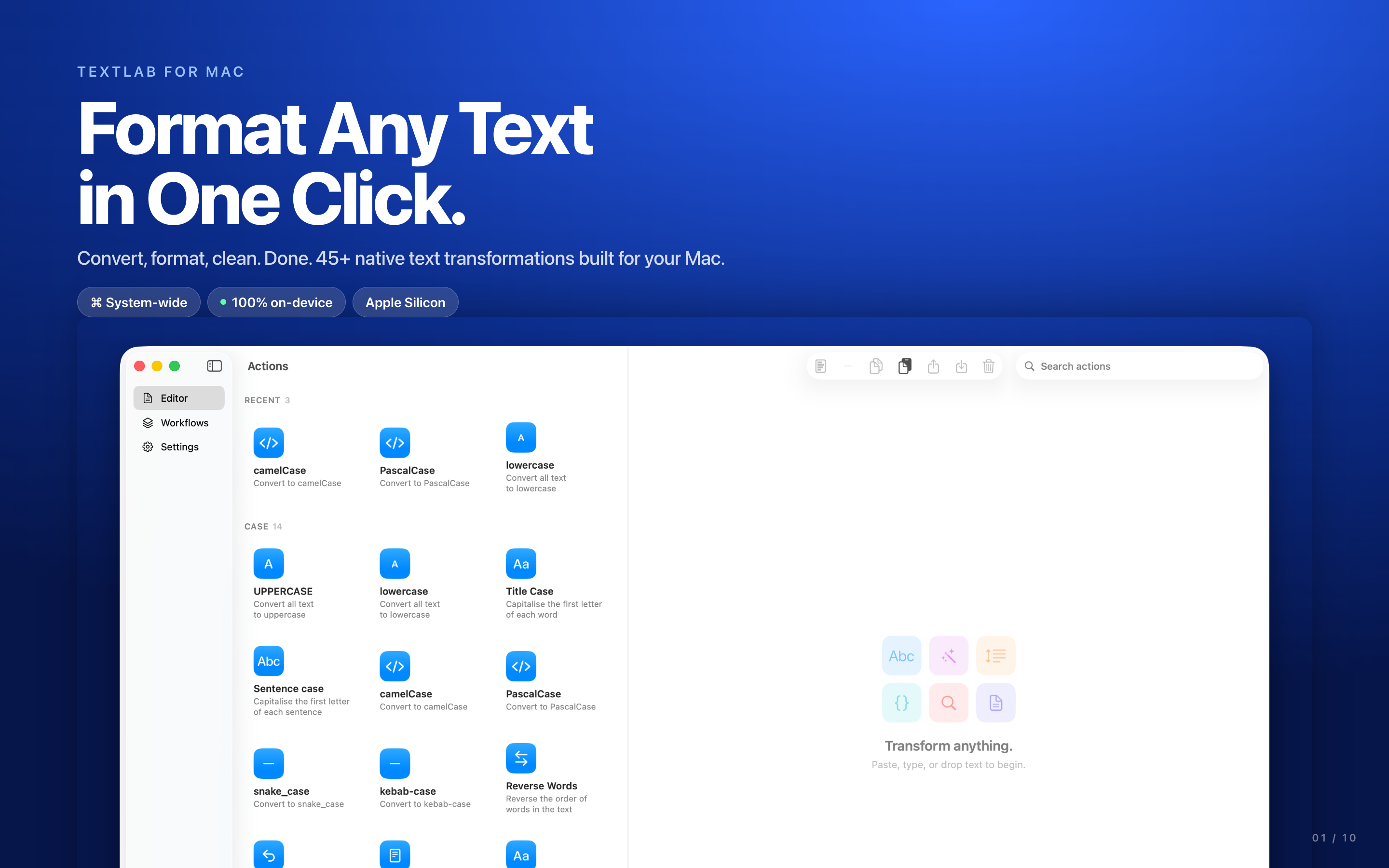 TextLab Mac screenshot 1